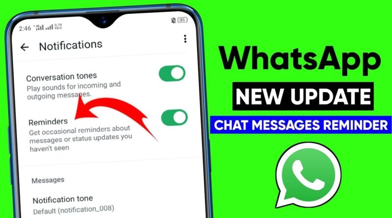 rappels de messages WhatsApp