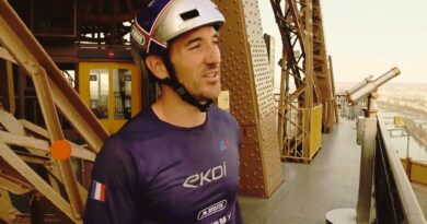 Aurélien Fontenoy record Tour Eiffel vélo