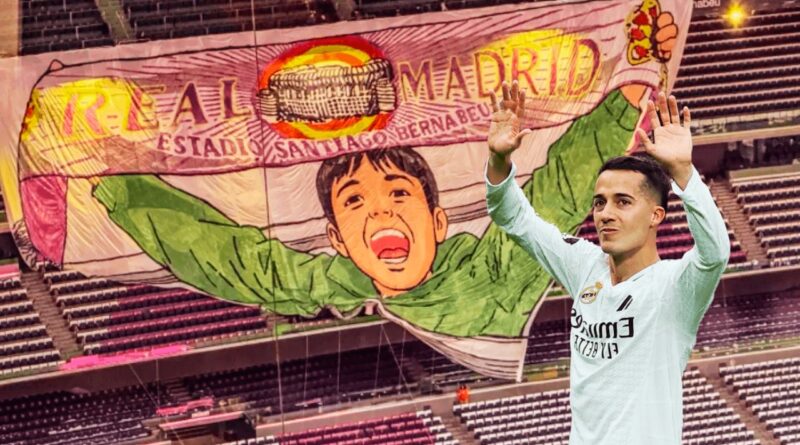 real madrid hommage lucas vazquez tifo geant