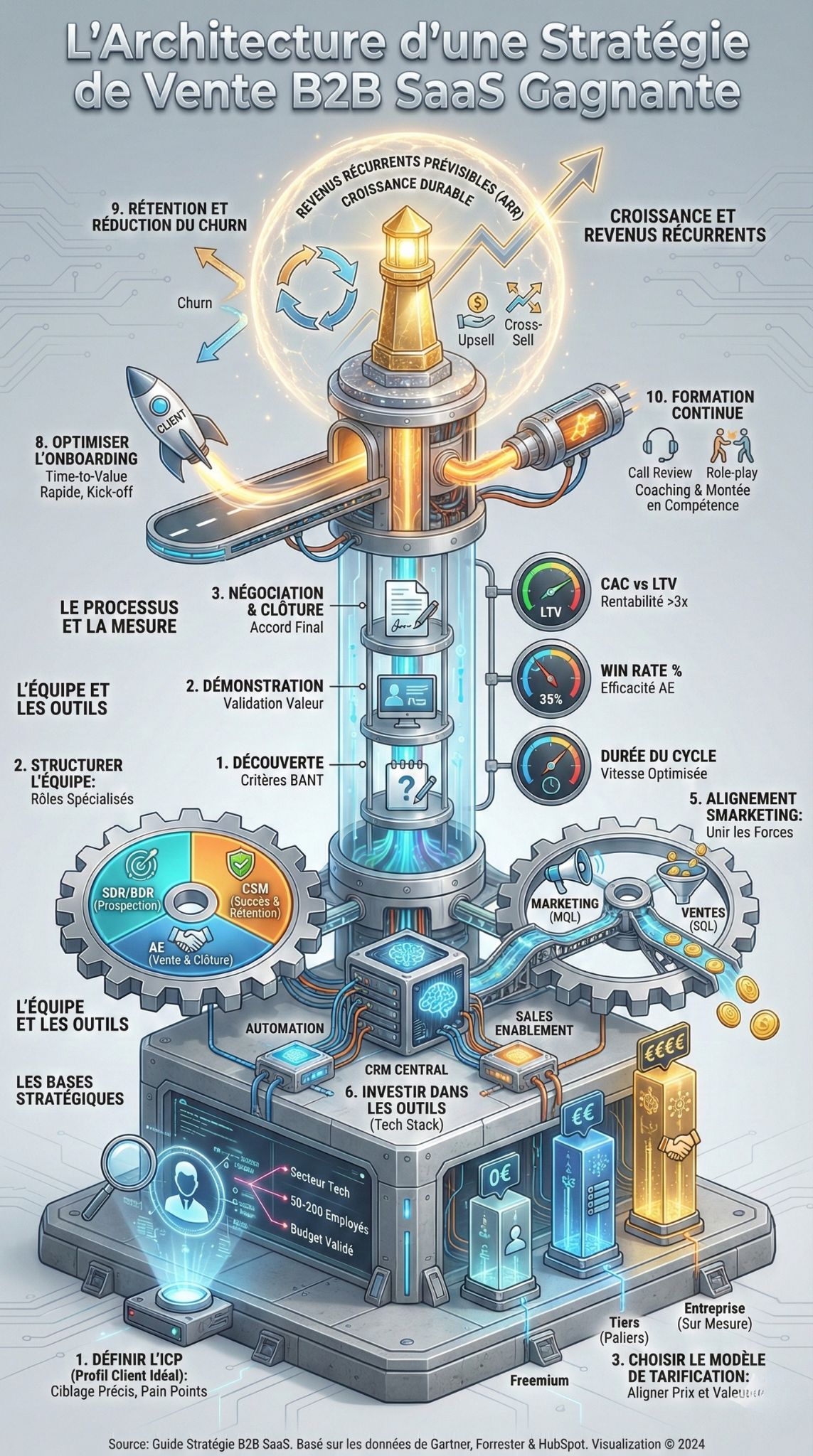 stratégie de vente B2B SaaS