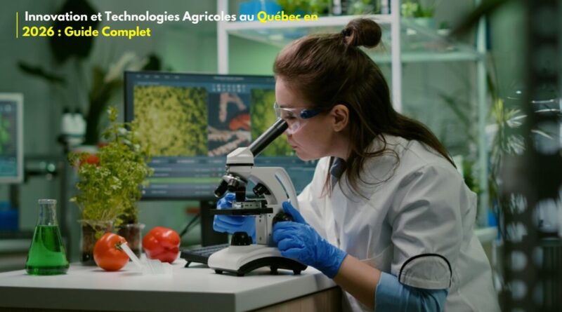Innovation agroalimentaire Québec 2026