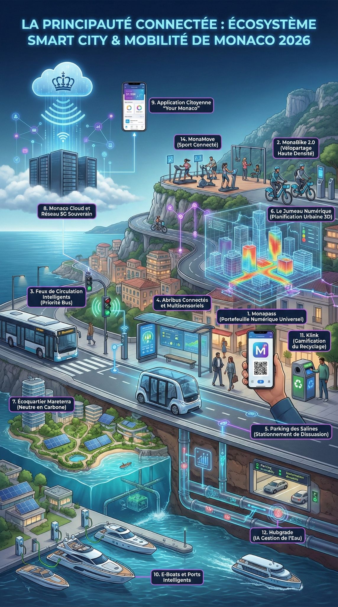 ville intelligente mobilite monaco