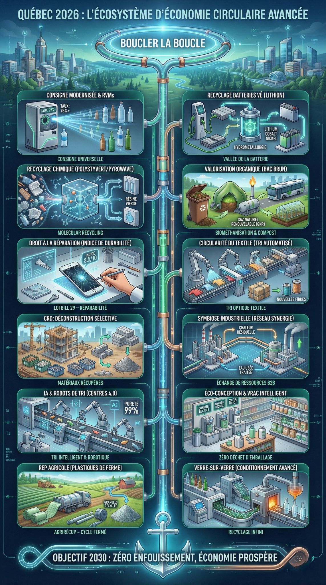 economie circulaire recyclage quebec