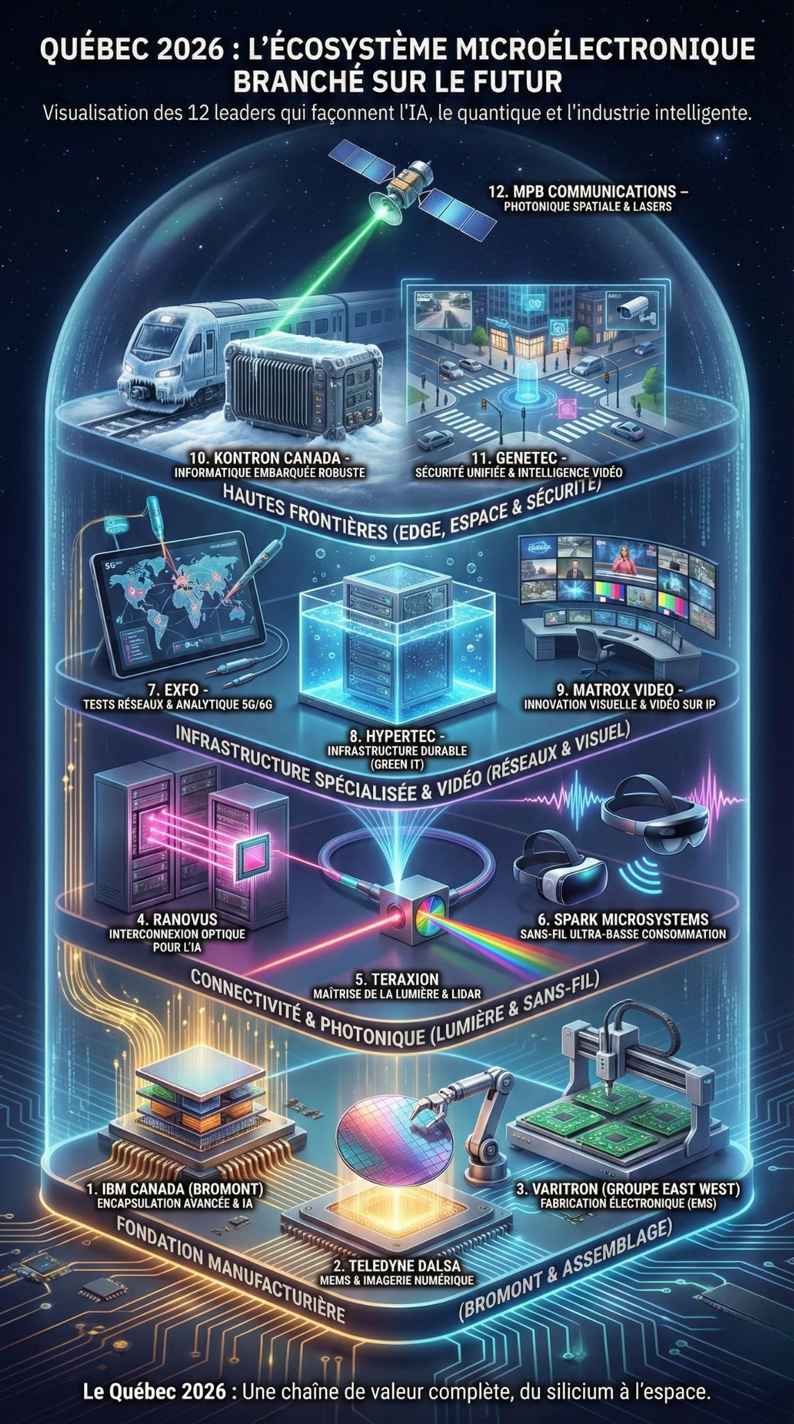 Halbleiter- und Elektronikunternehmen in Quebec