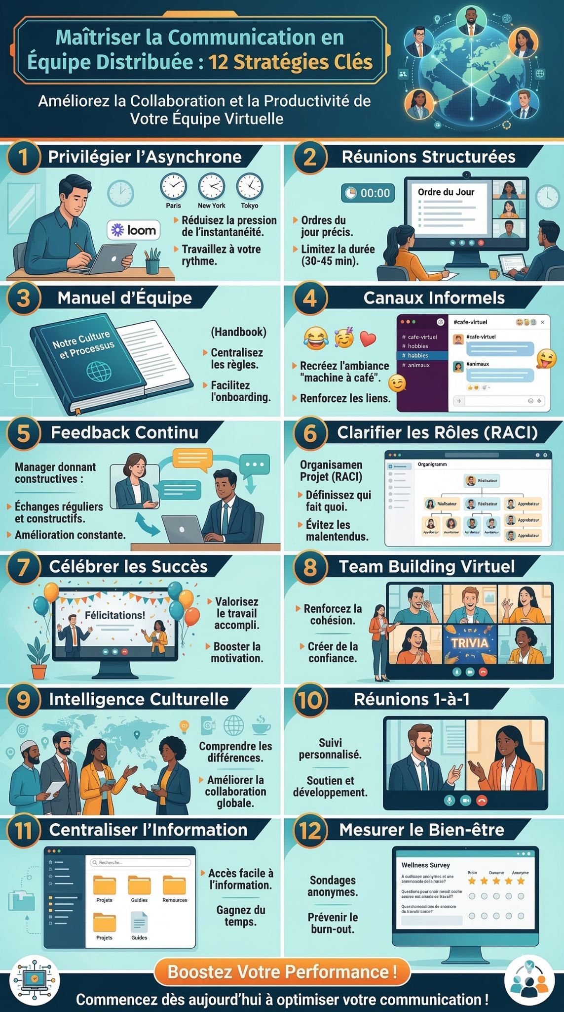 communication équipe à distance