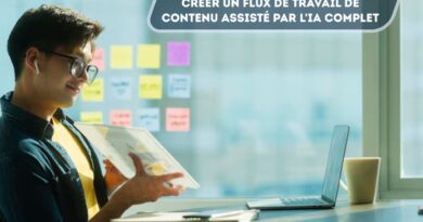 flux de travail de contenu assisté par l'IA