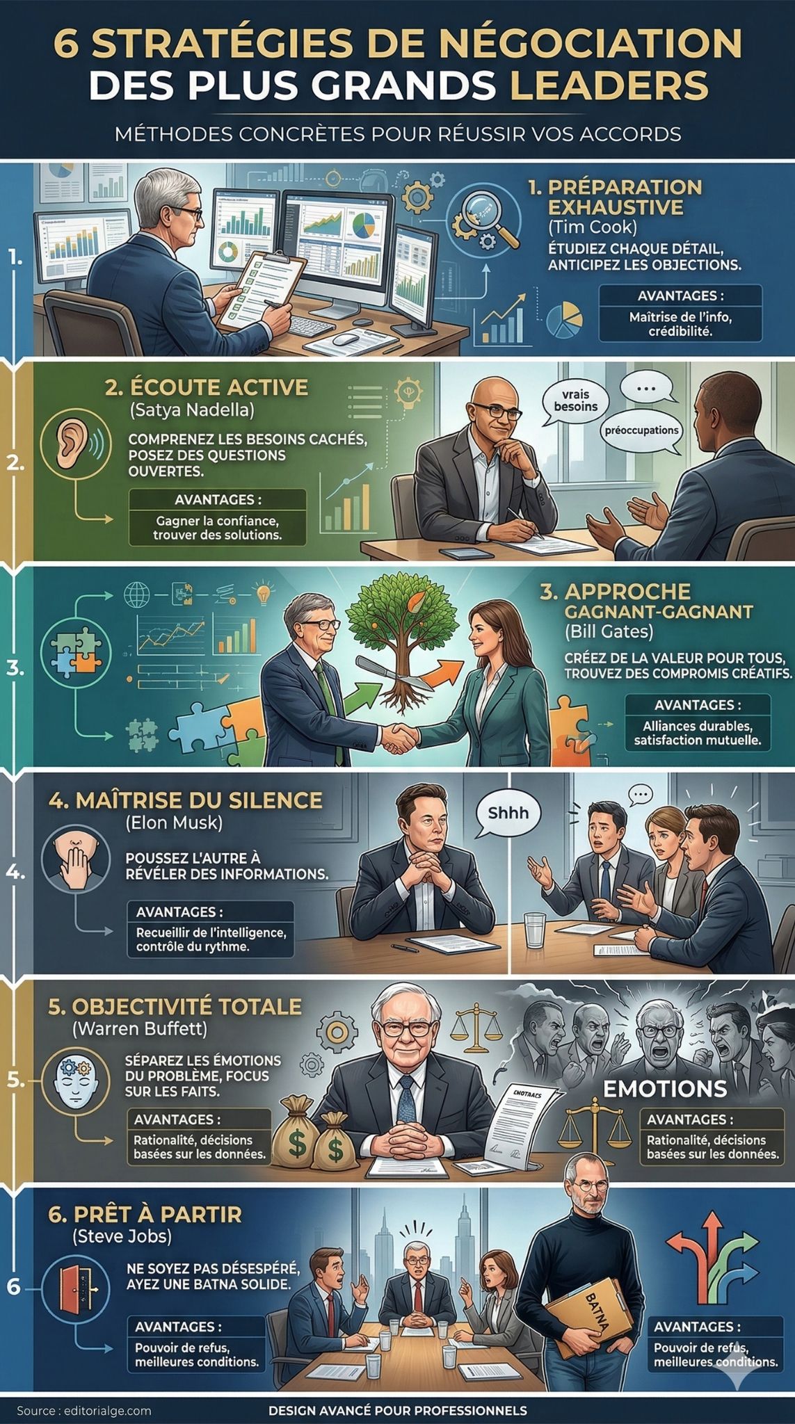 stratégies de négociation