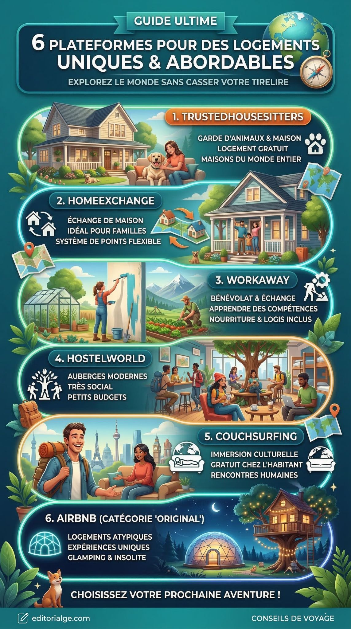 hébergement unique et abordable