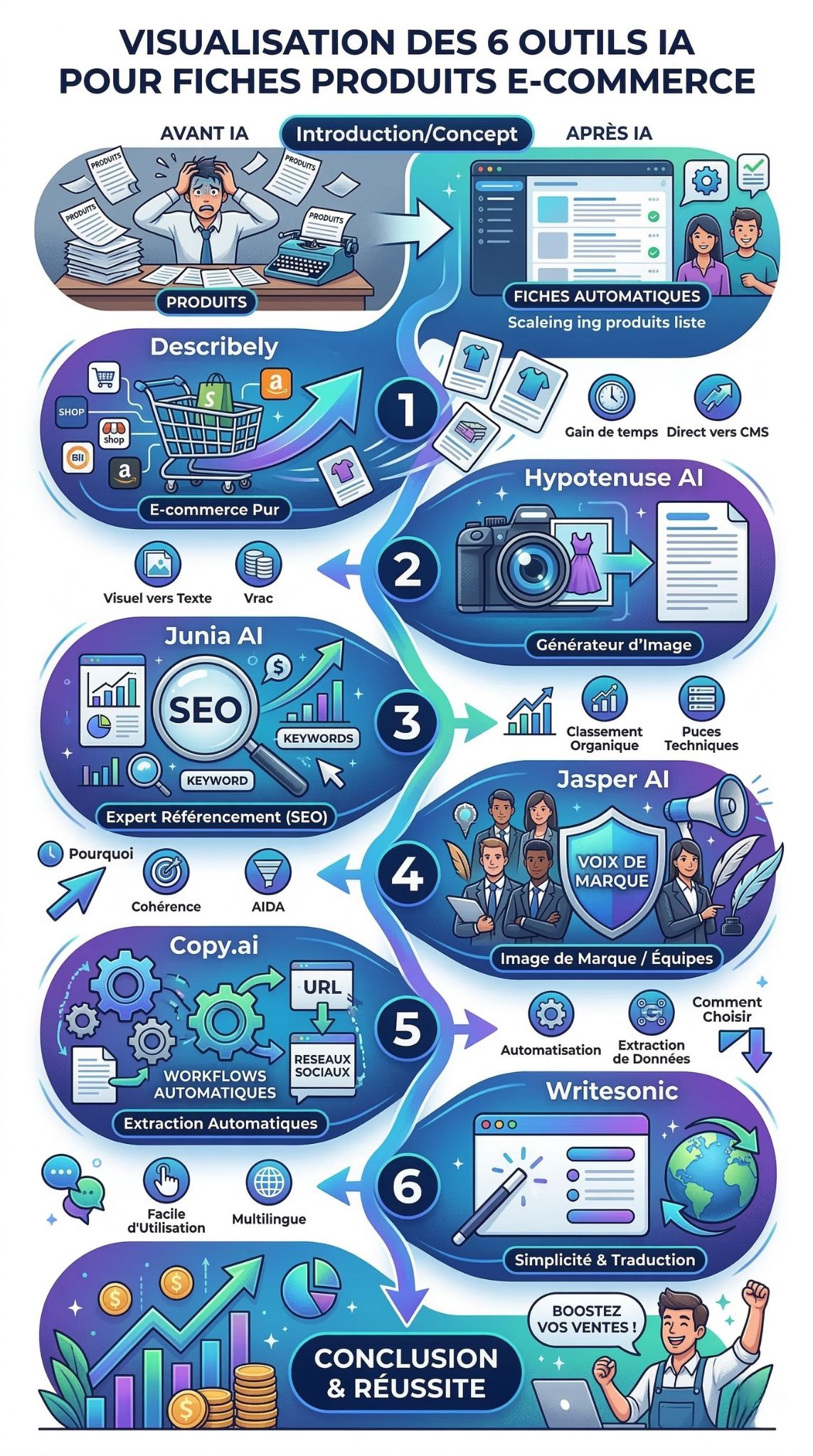 outils IA pour fiches produits