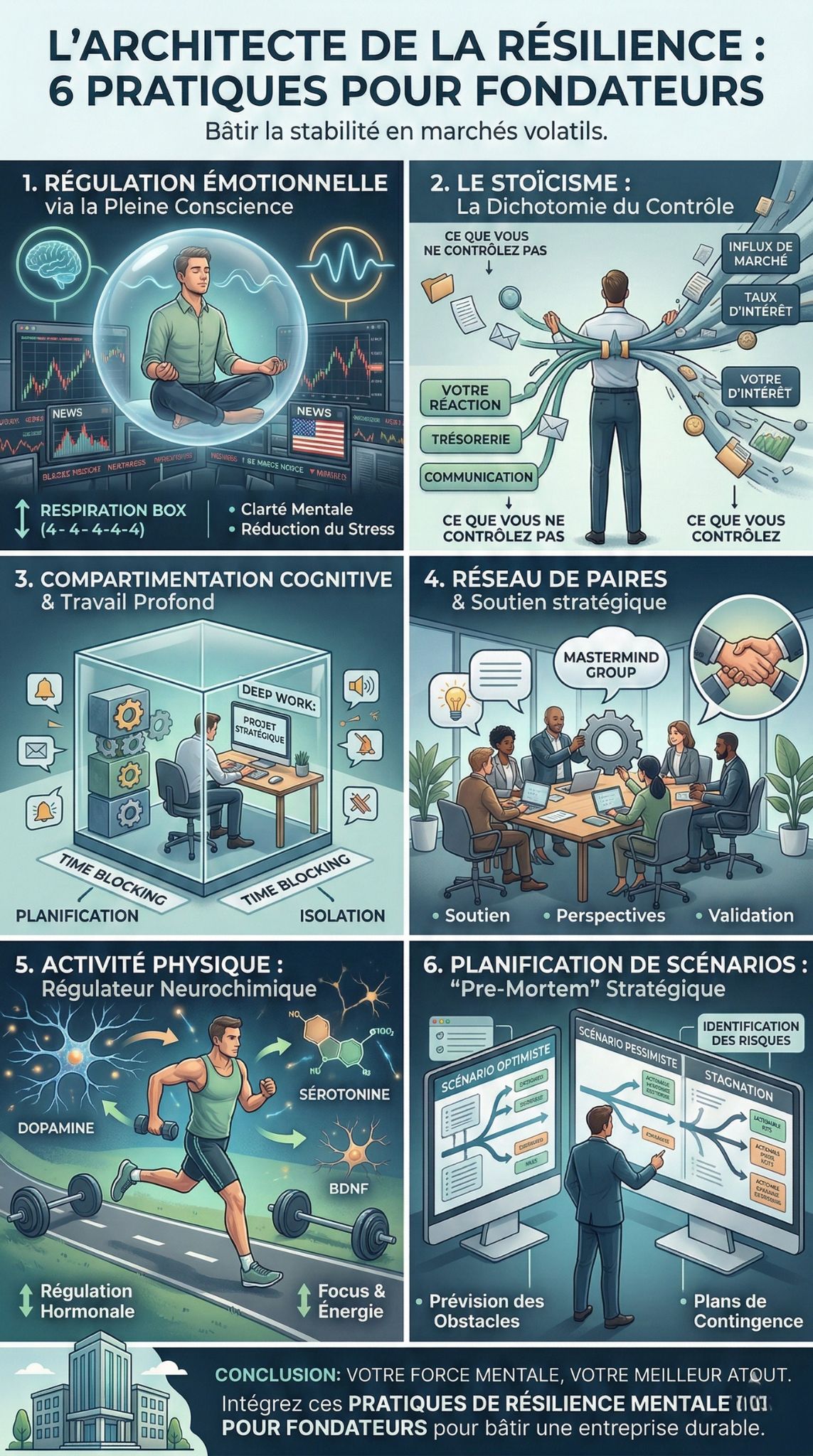 Pratiques de résilience mentale pour fondateurs