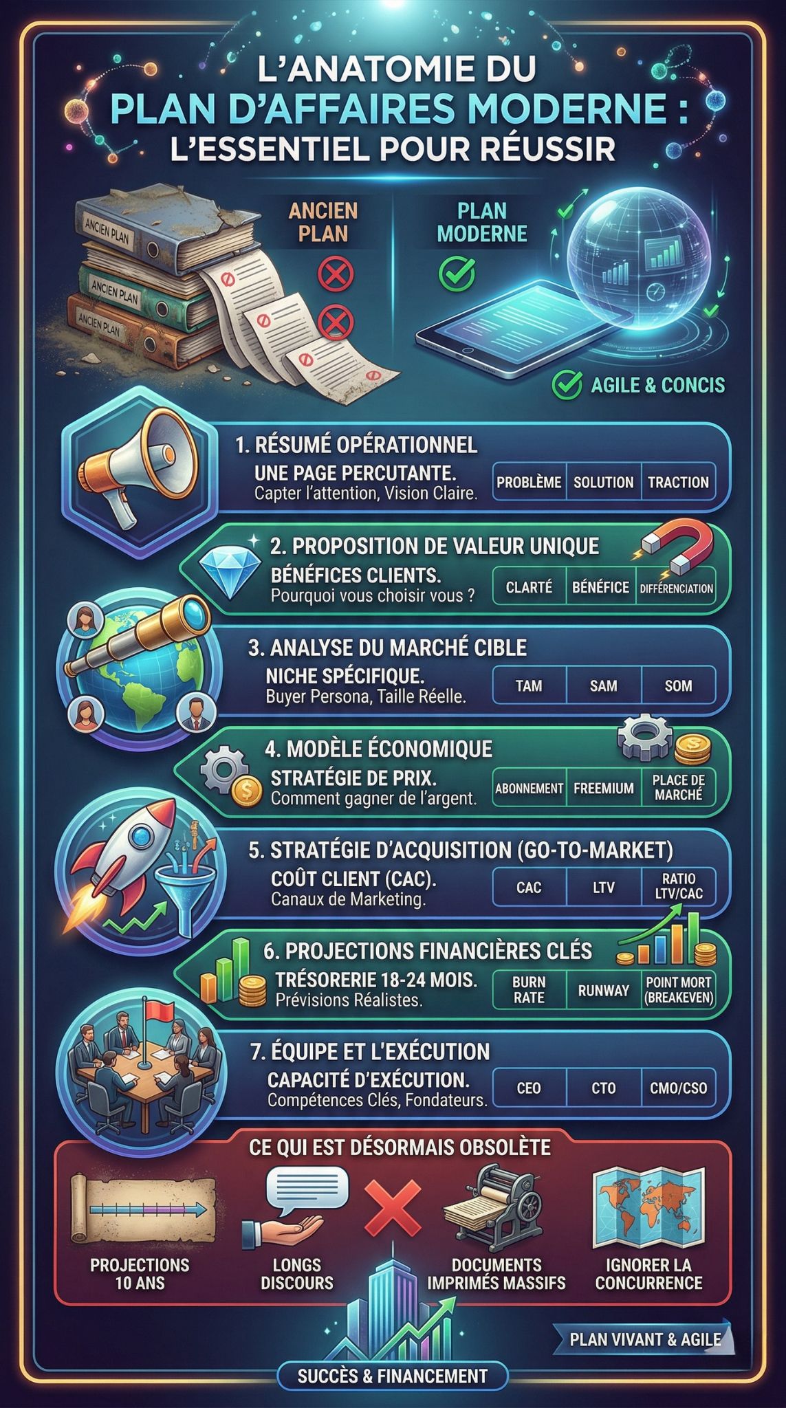 plan d'affaires moderne