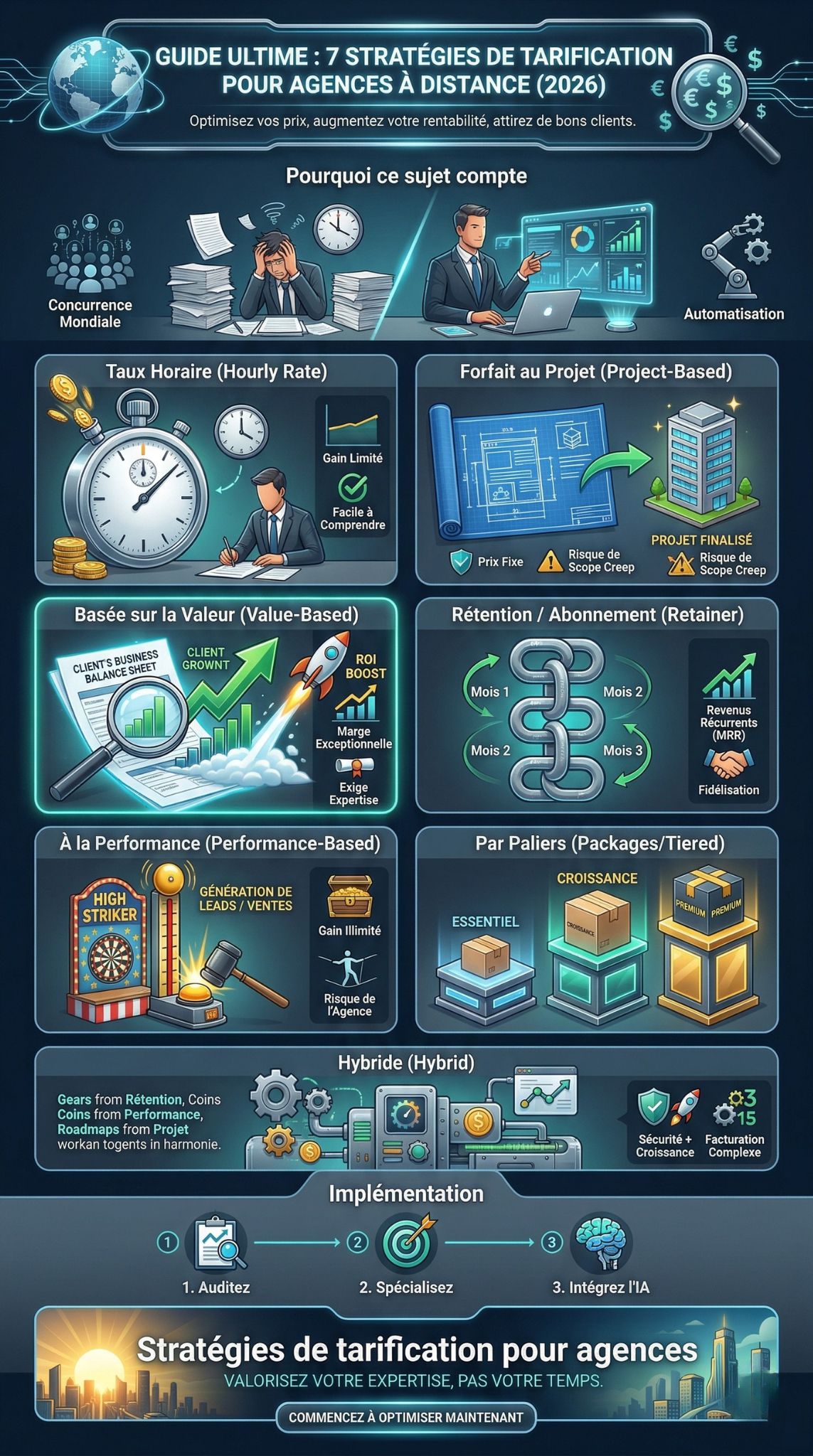 Stratégies de tarification pour agences