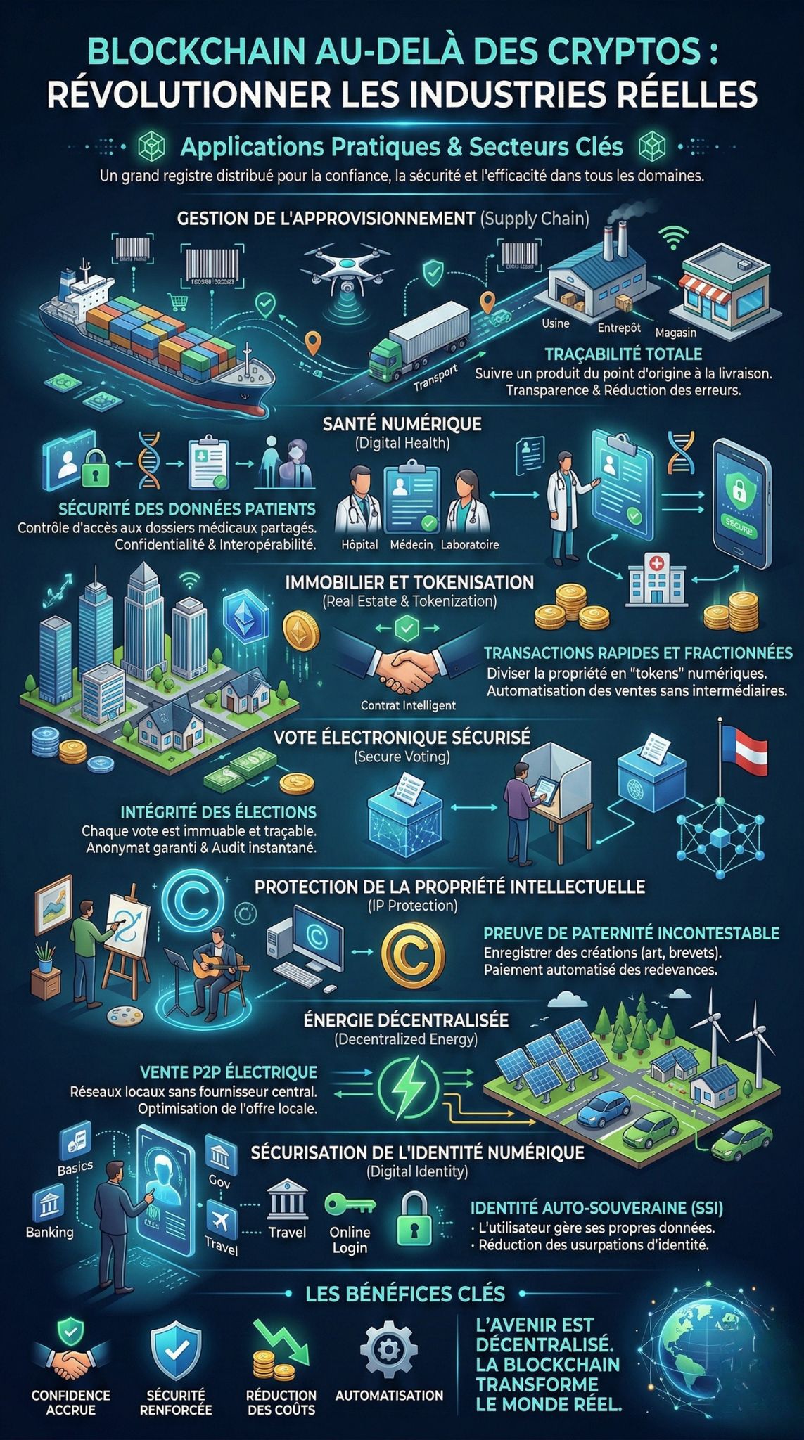 Blockchain au-delà des cryptos