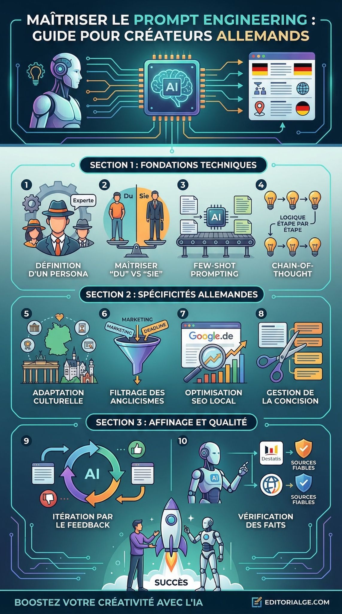Prompt Engineering pour les créateurs de contenu allemands