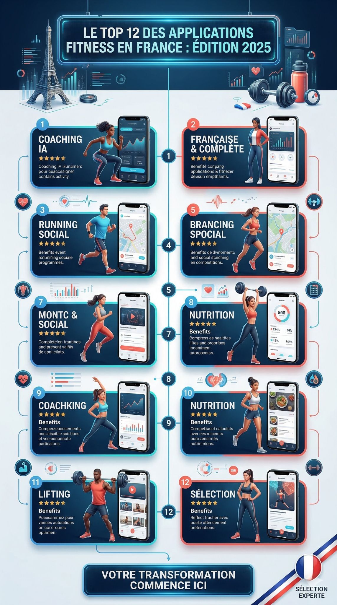 Applications de fitness en France en 2025