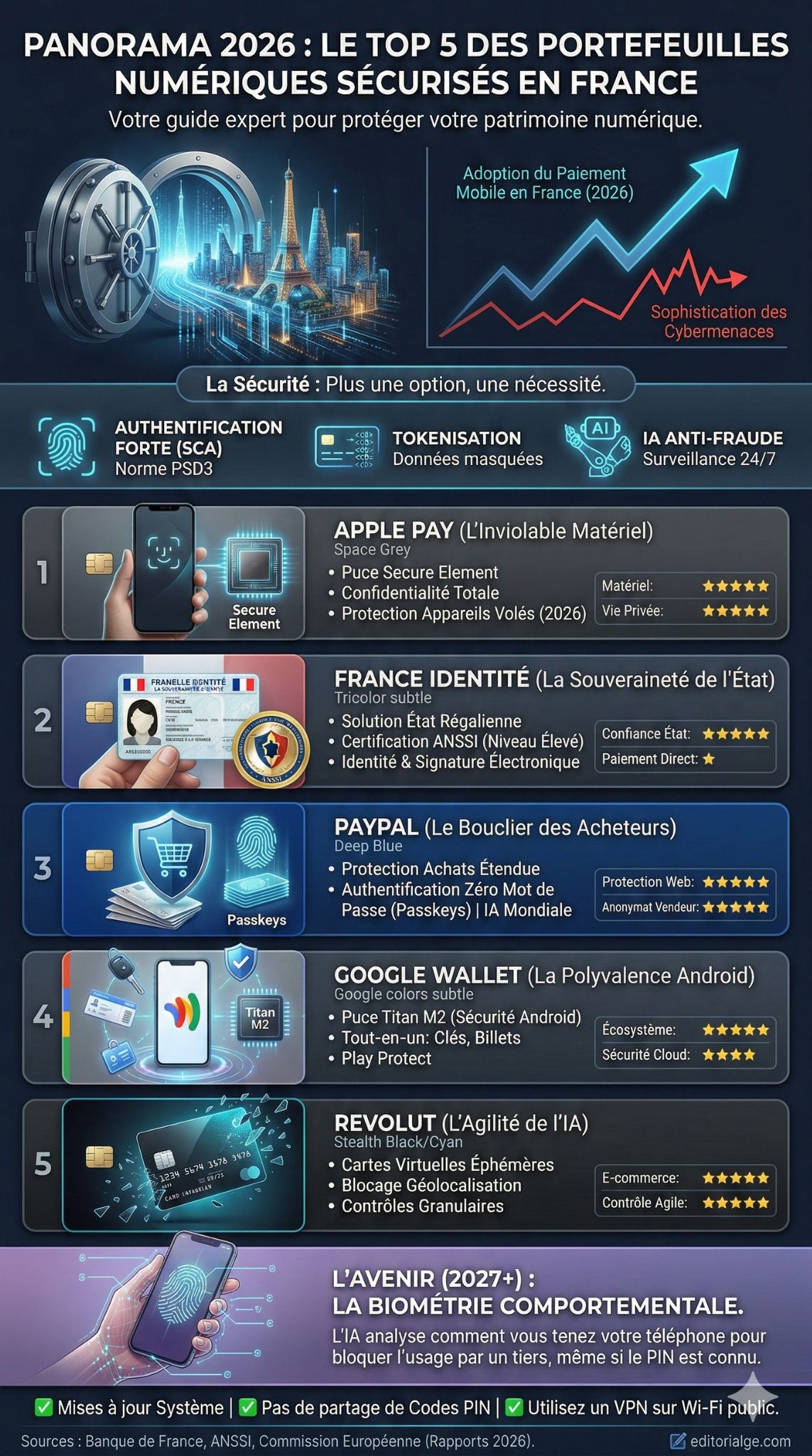 portefeuilles numériques sécurisés