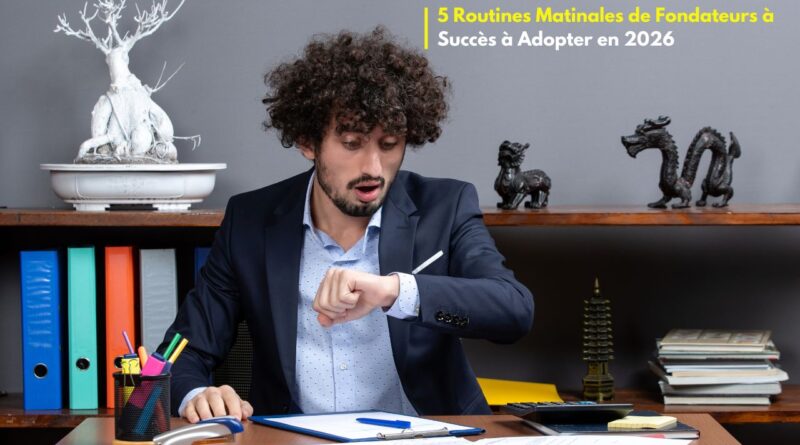 Routines matinales de fondateurs