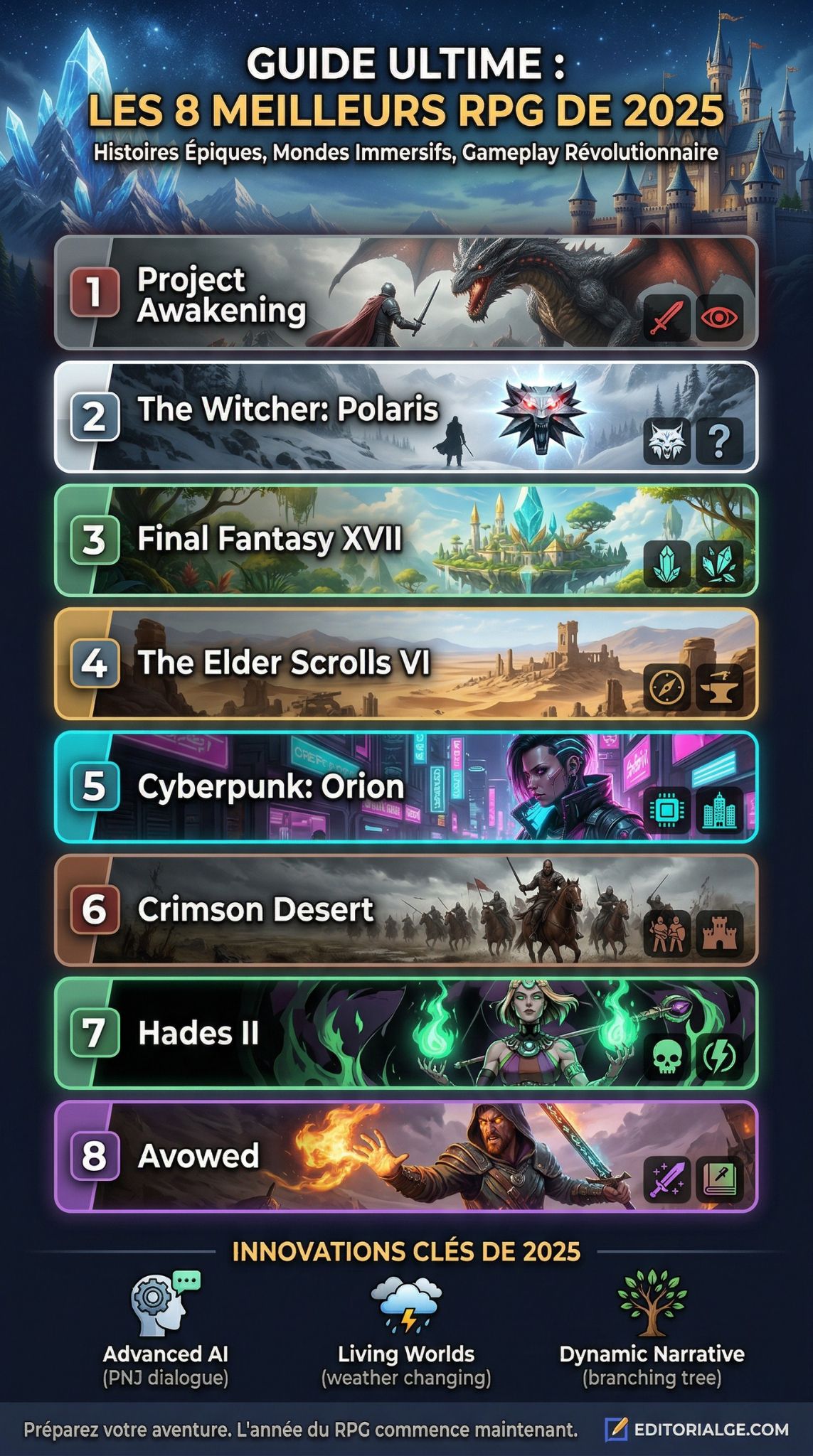 Meilleurs RPG de 2025