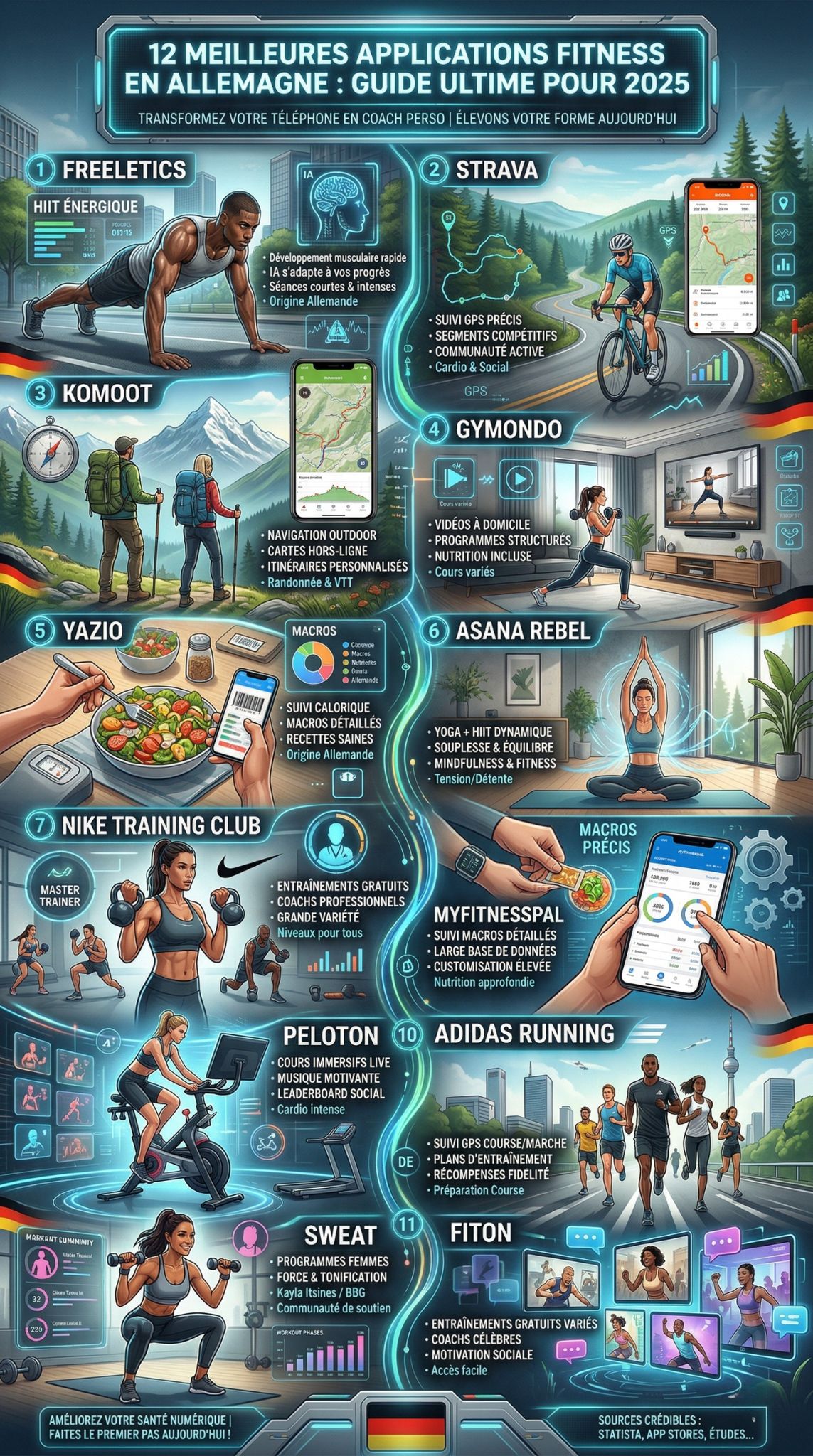 meilleures applications de fitness