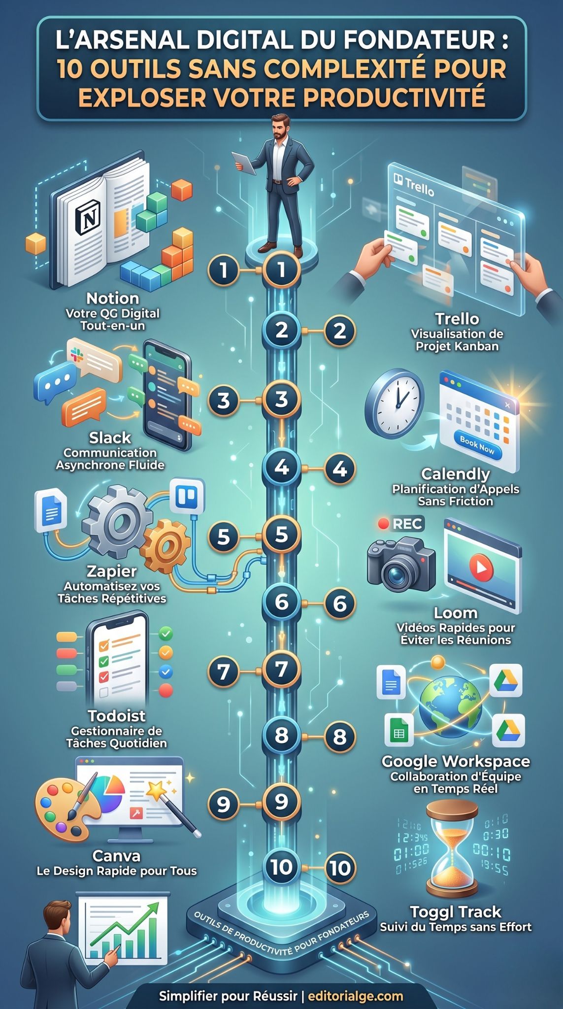 outils de productivité pour fondateurs