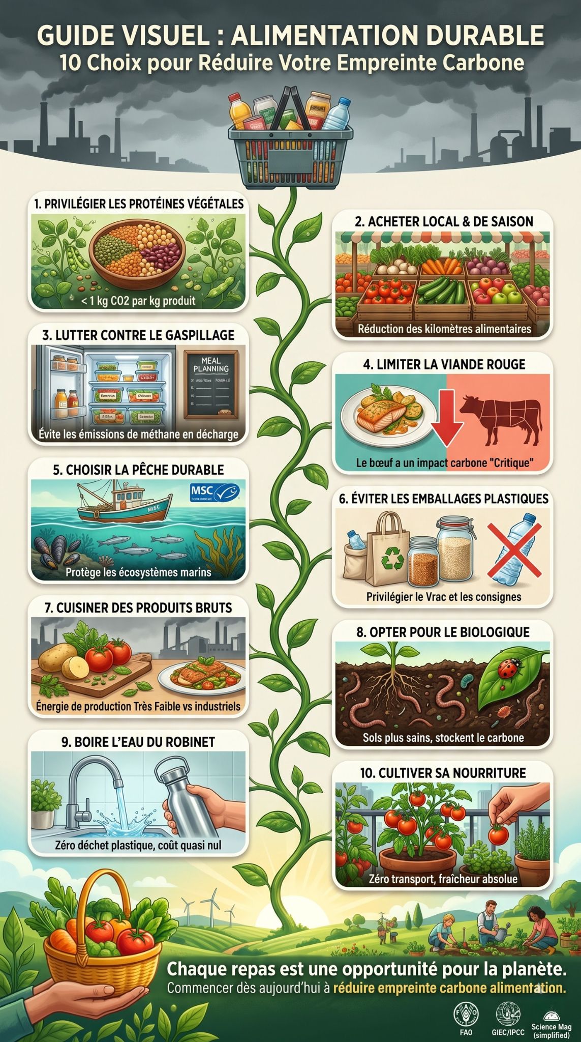 réduire empreinte carbone alimentation