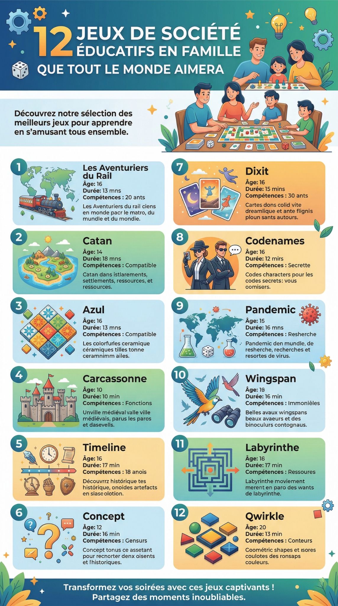 jeux de société éducatifs en famille