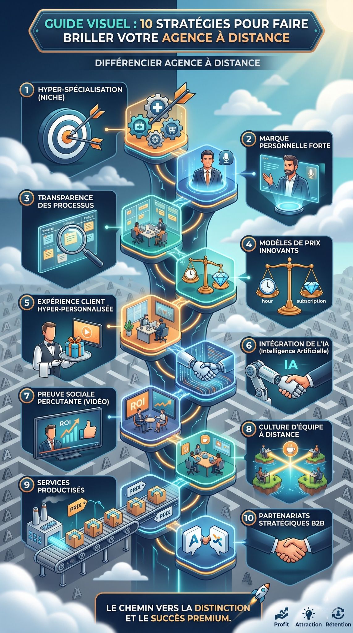 différencier agence à distance