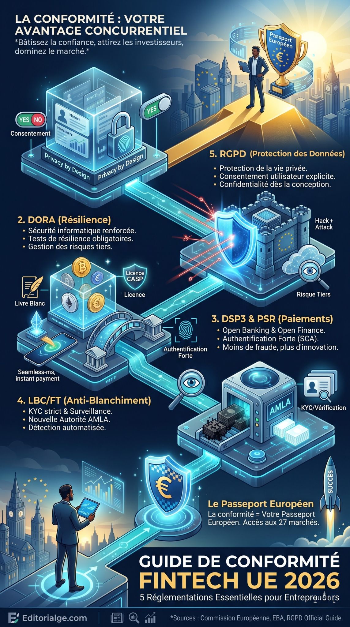 Réglementations Fintech UE