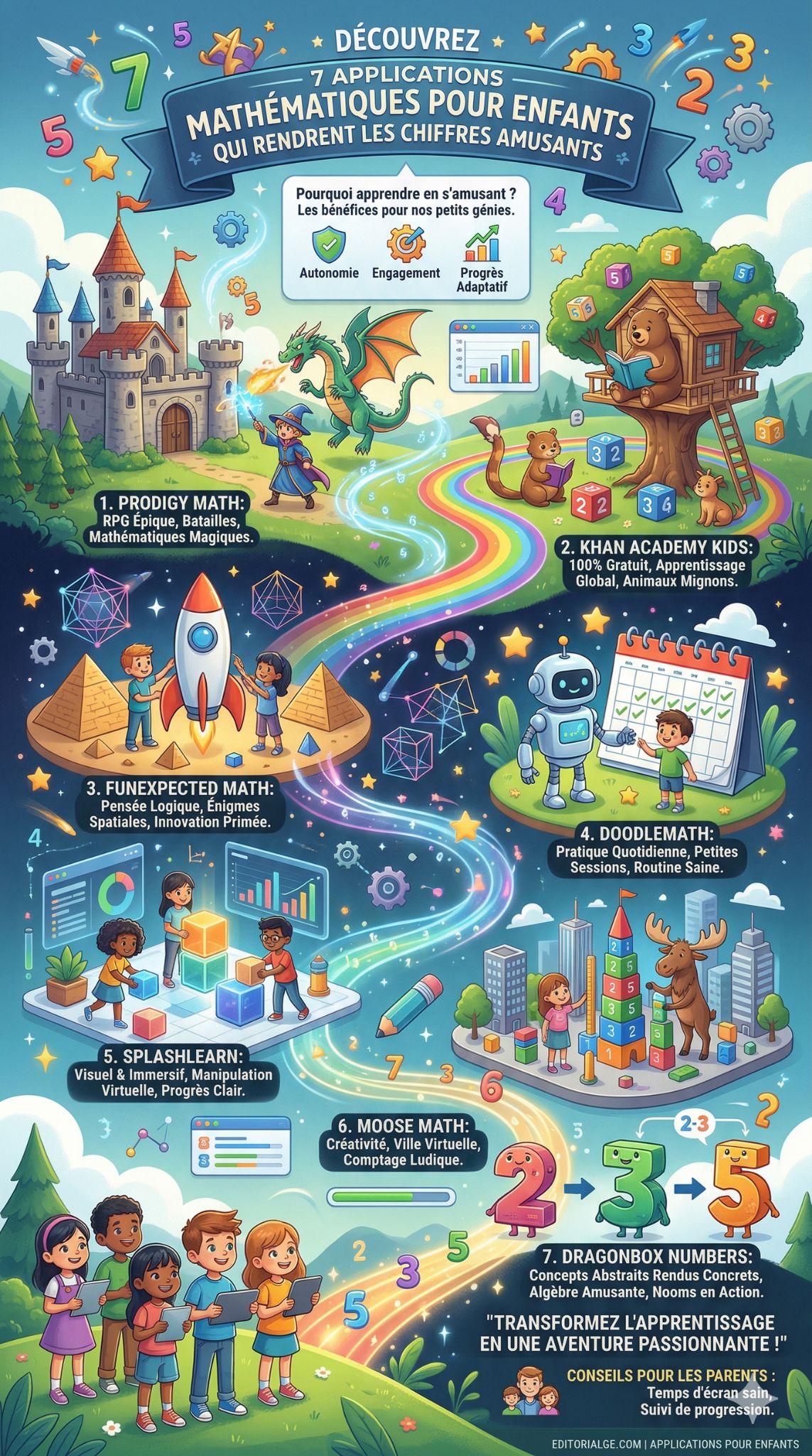 applications de mathématiques pour enfants