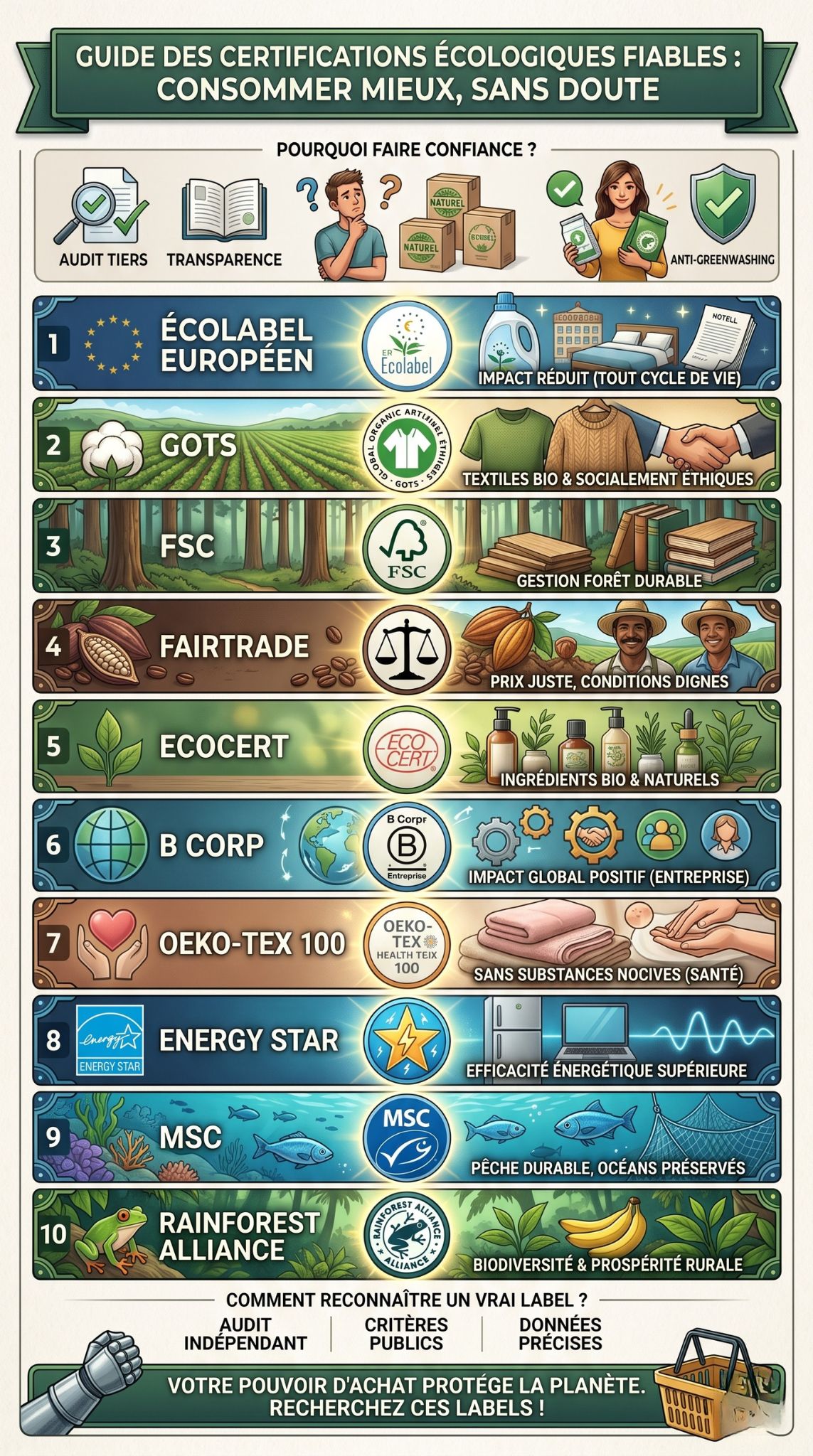 certifications écologiques fiables