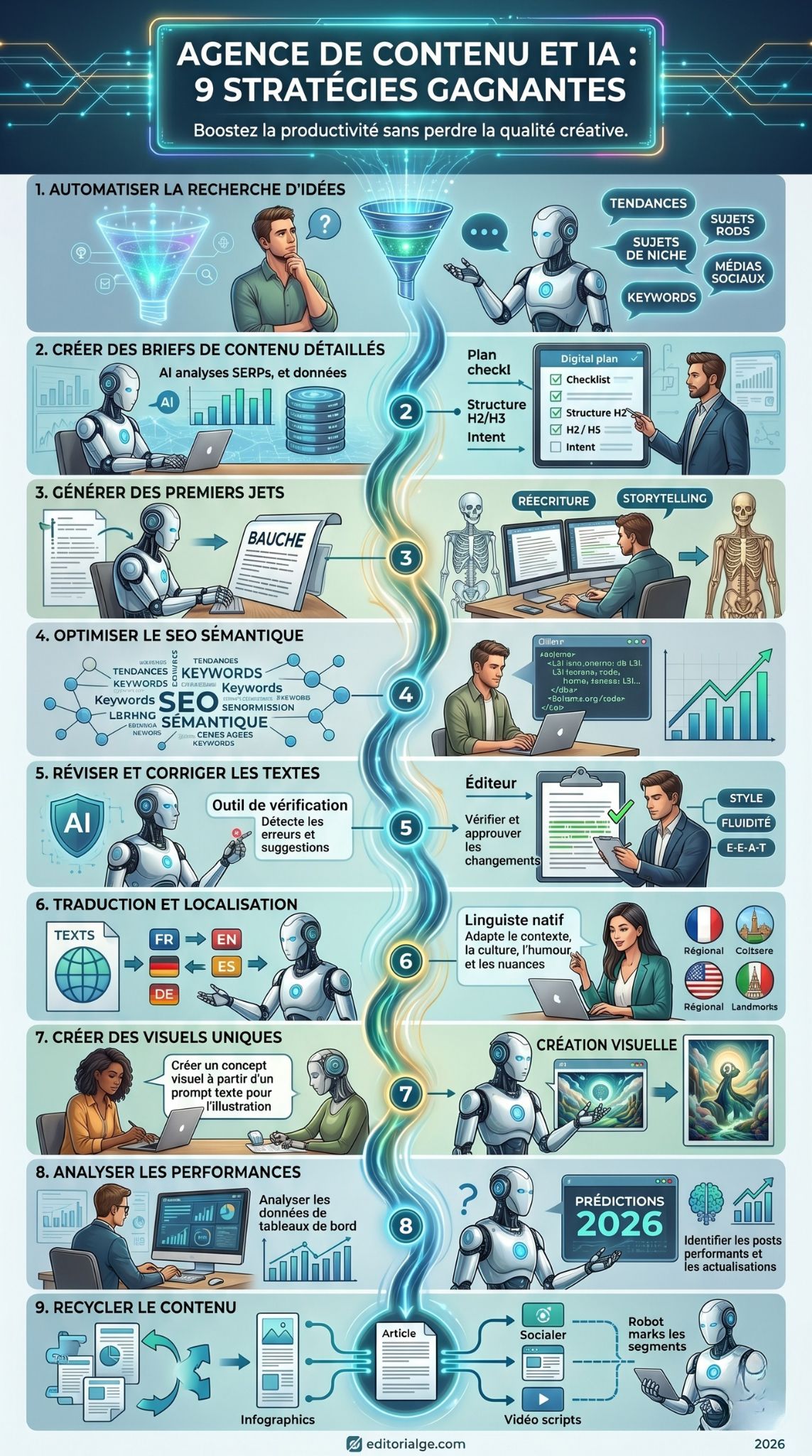 intégrer l'IA dans une agence de contenu