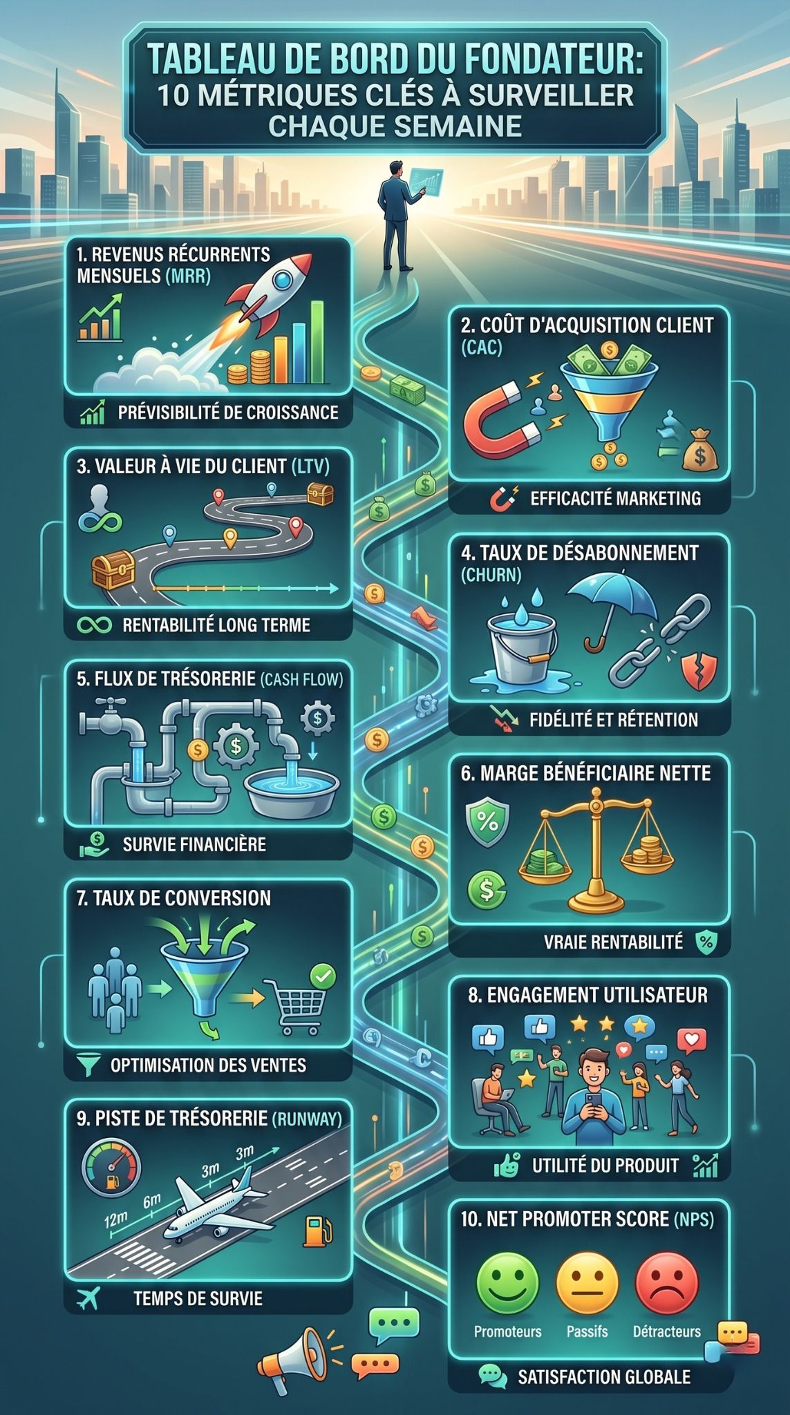métriques commerciales