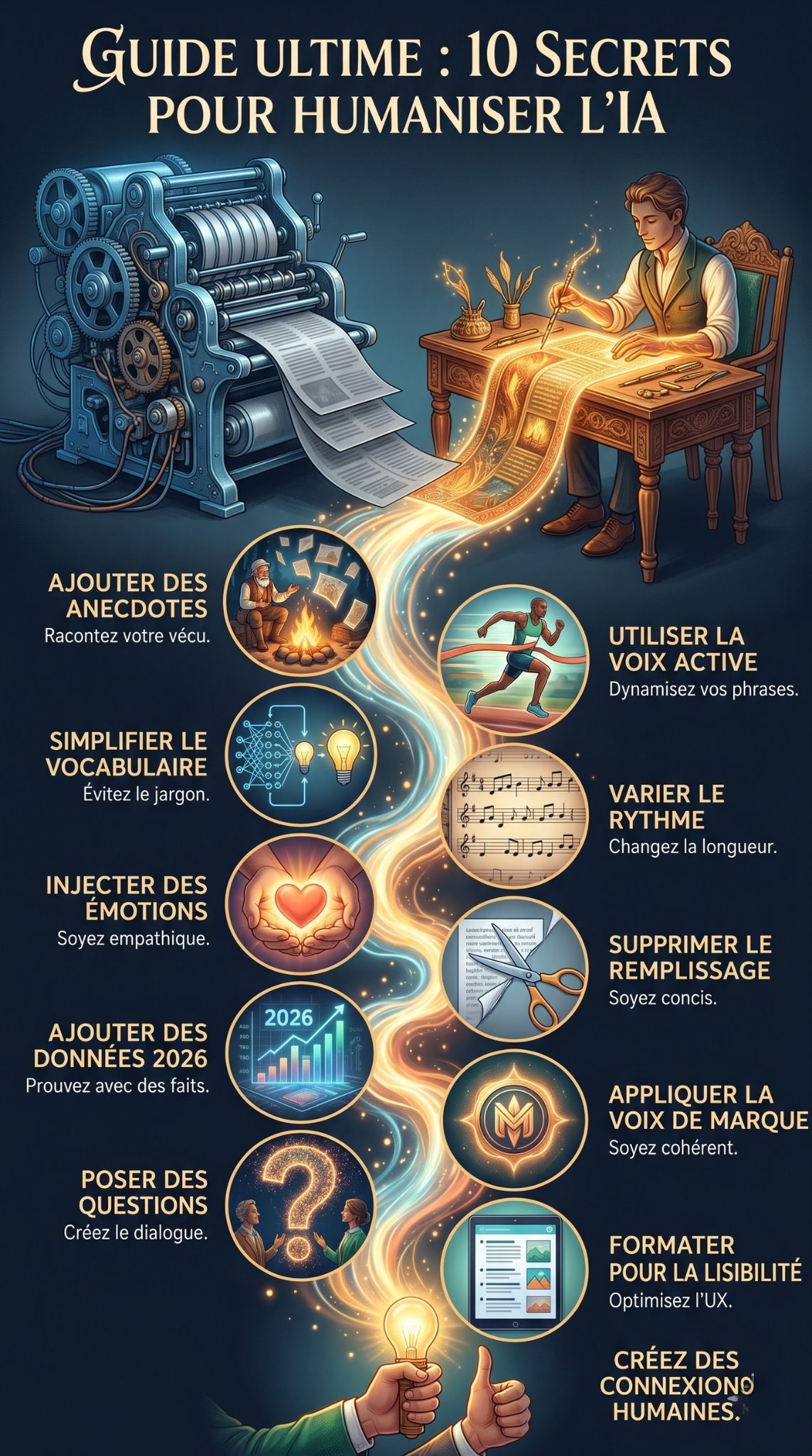 Humaniser un texte généré par l'IA