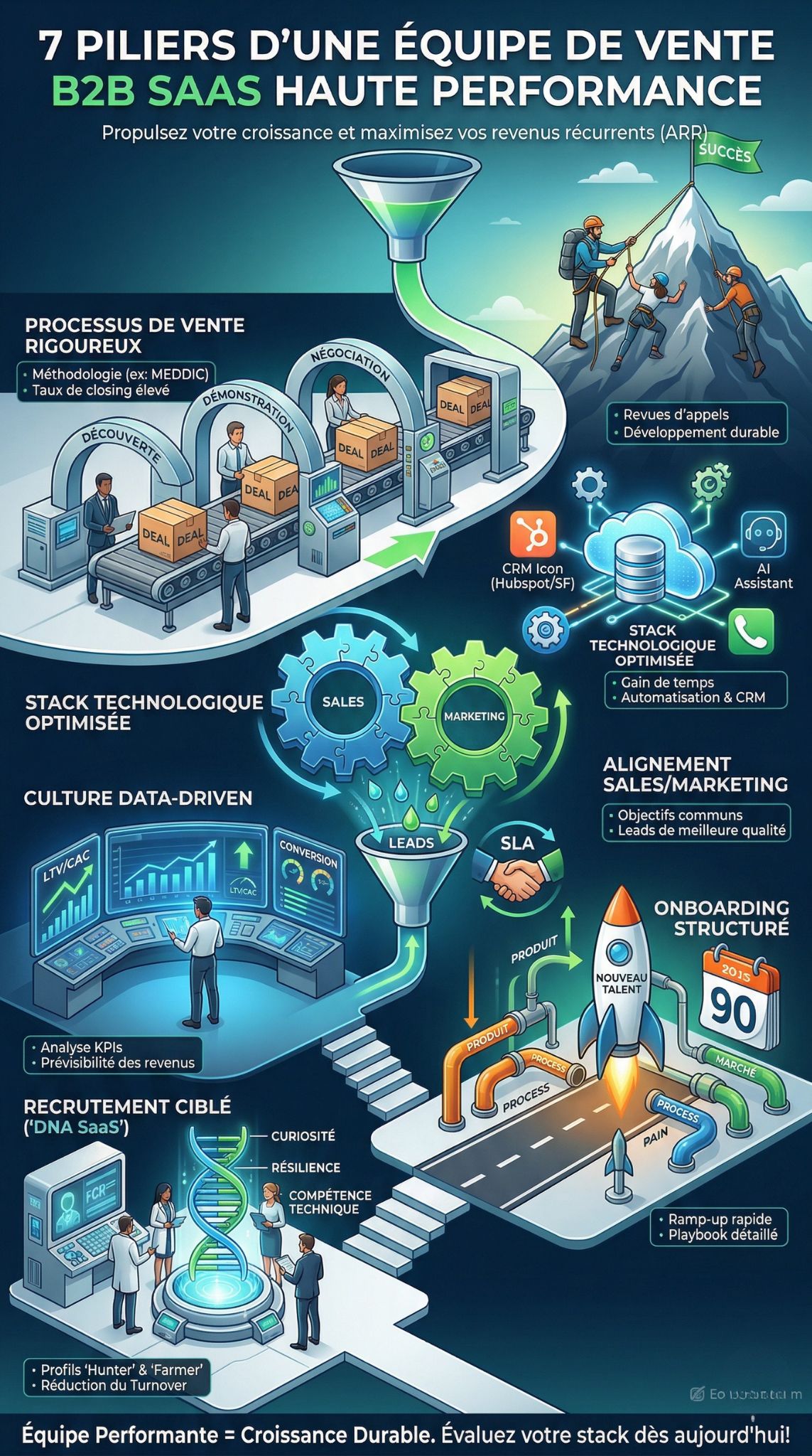 Équipe de vente B2B SaaS