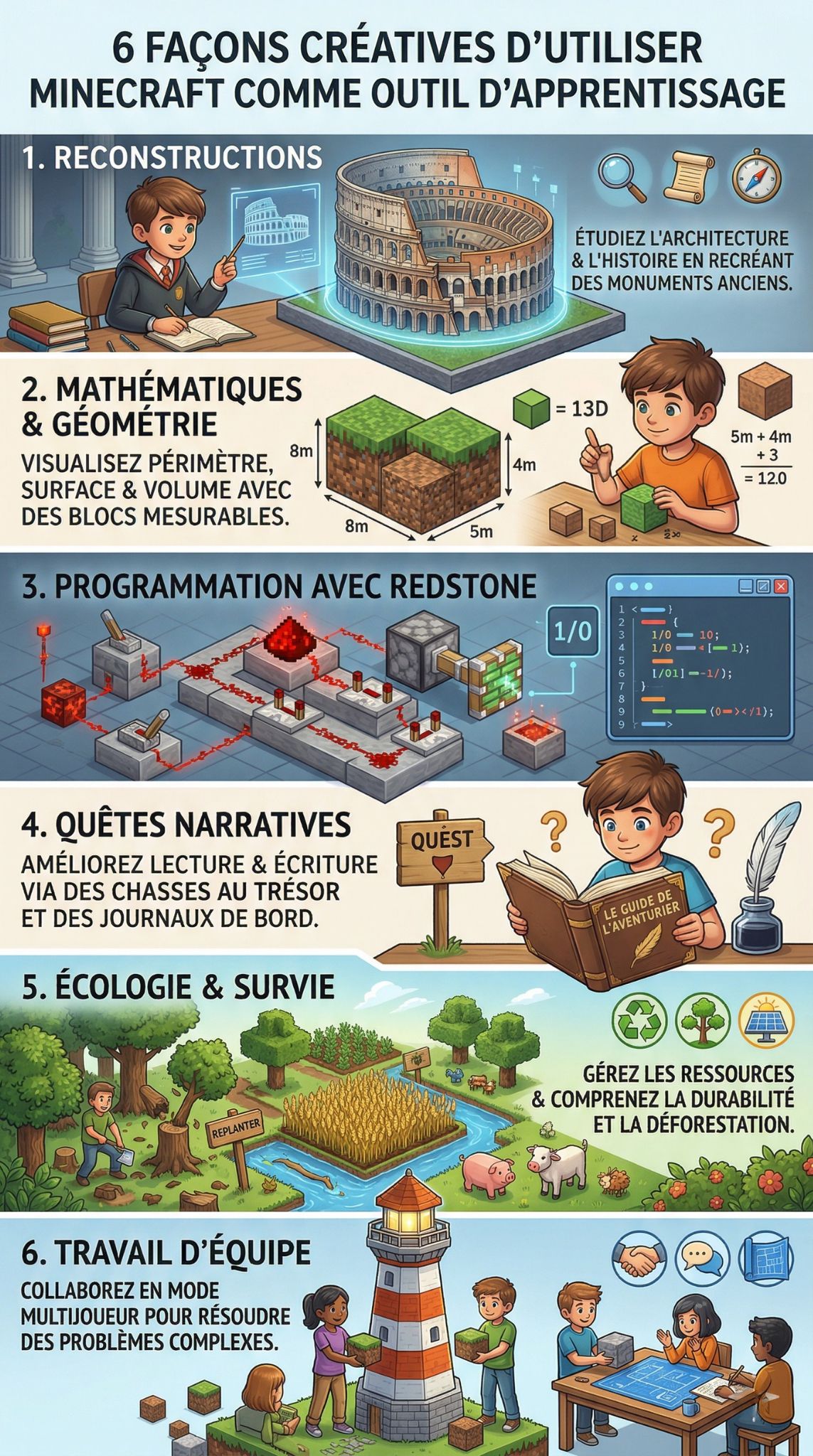 Minecraft comme outil d'apprentissage