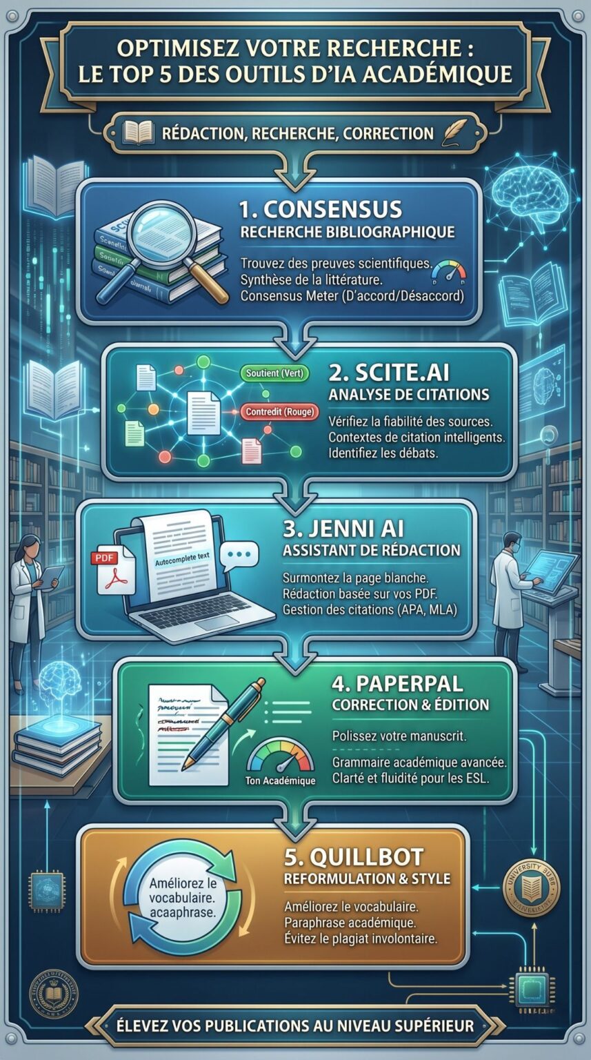 5 Outils d'IA pour la Rédaction Académique et la Recherche