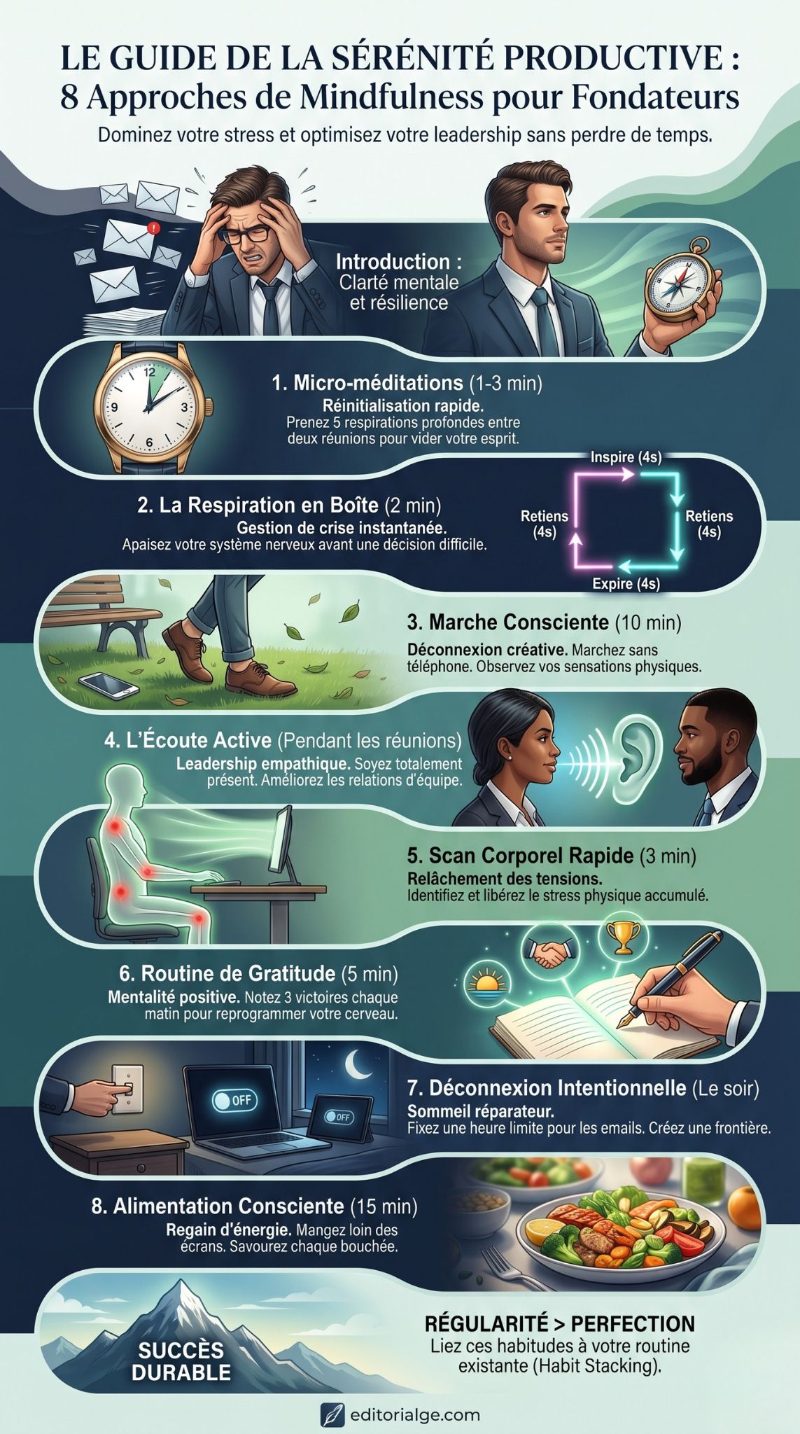 mindfulness pour les fondateurs