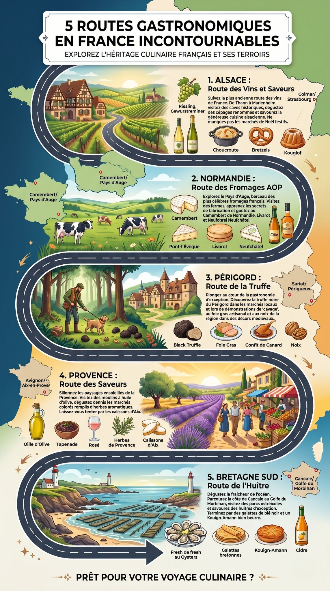 routes gastronomiques en France