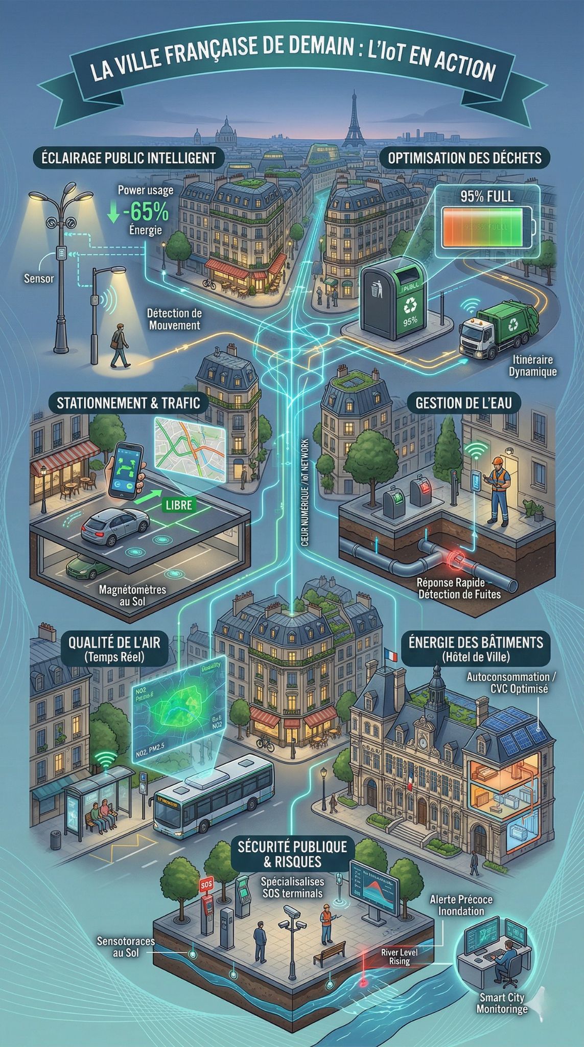 l'IoT dans les villes françaises