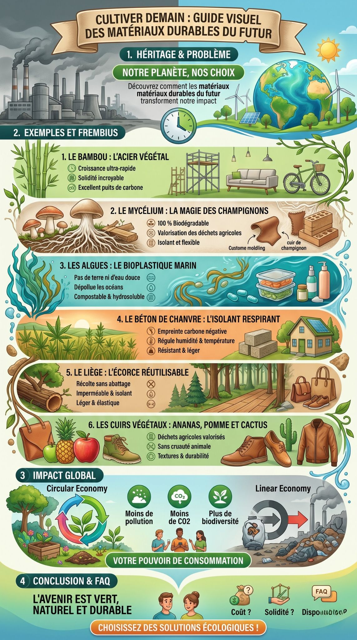 matériaux durables du futur