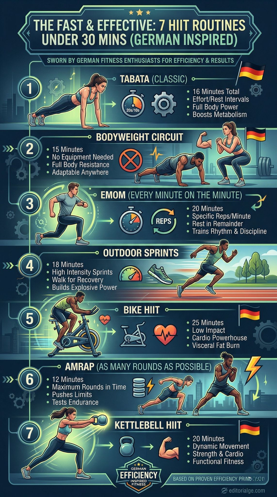 routines HIIT de moins de 30 minutes