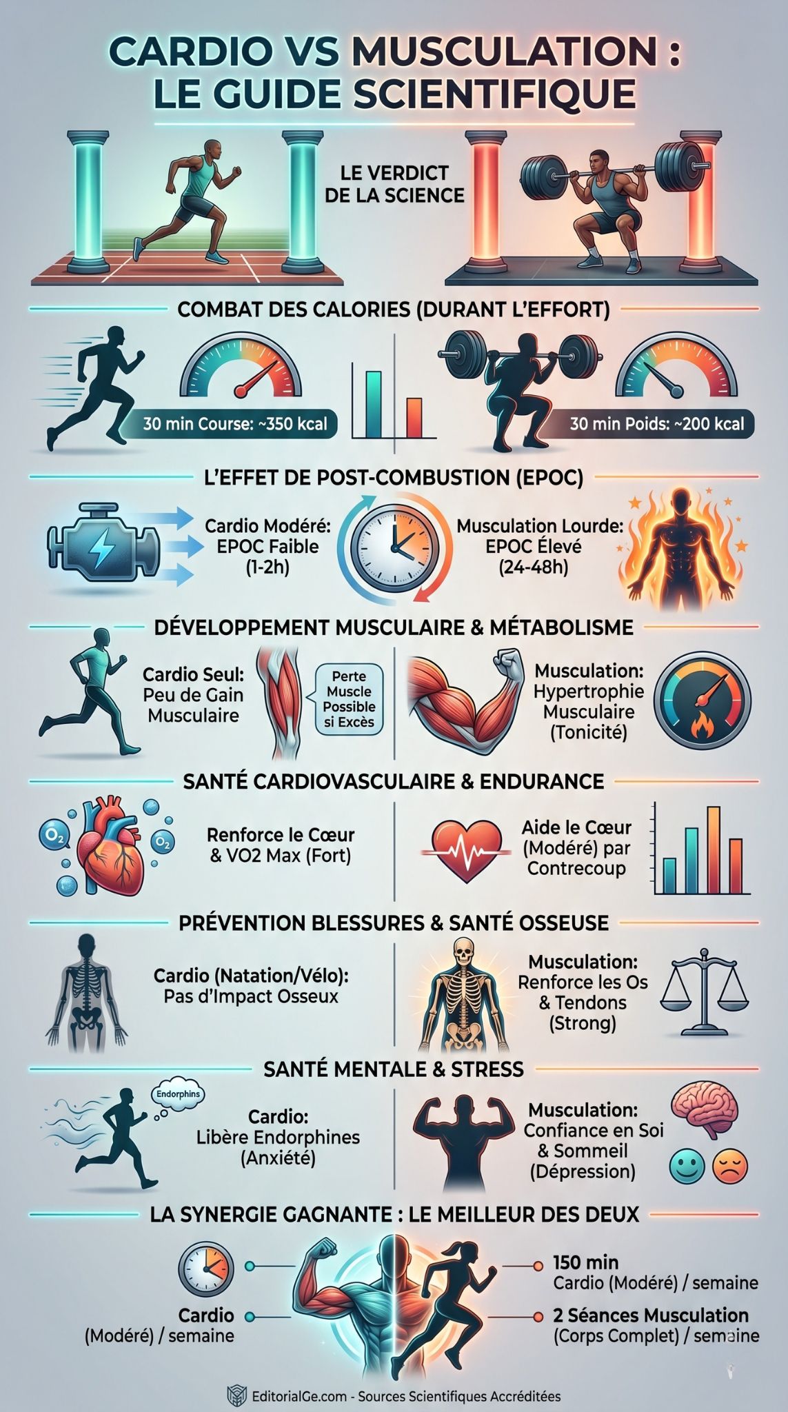 Cardio vs musculation