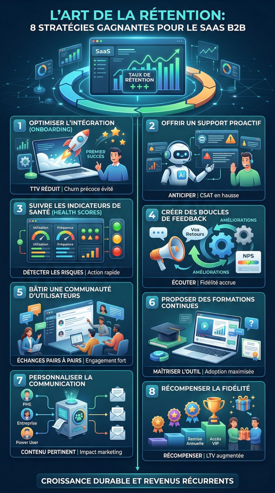 rétention client SaaS B2B