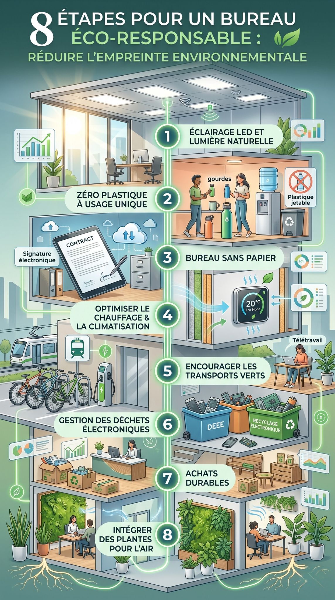 impact environnemental au bureau