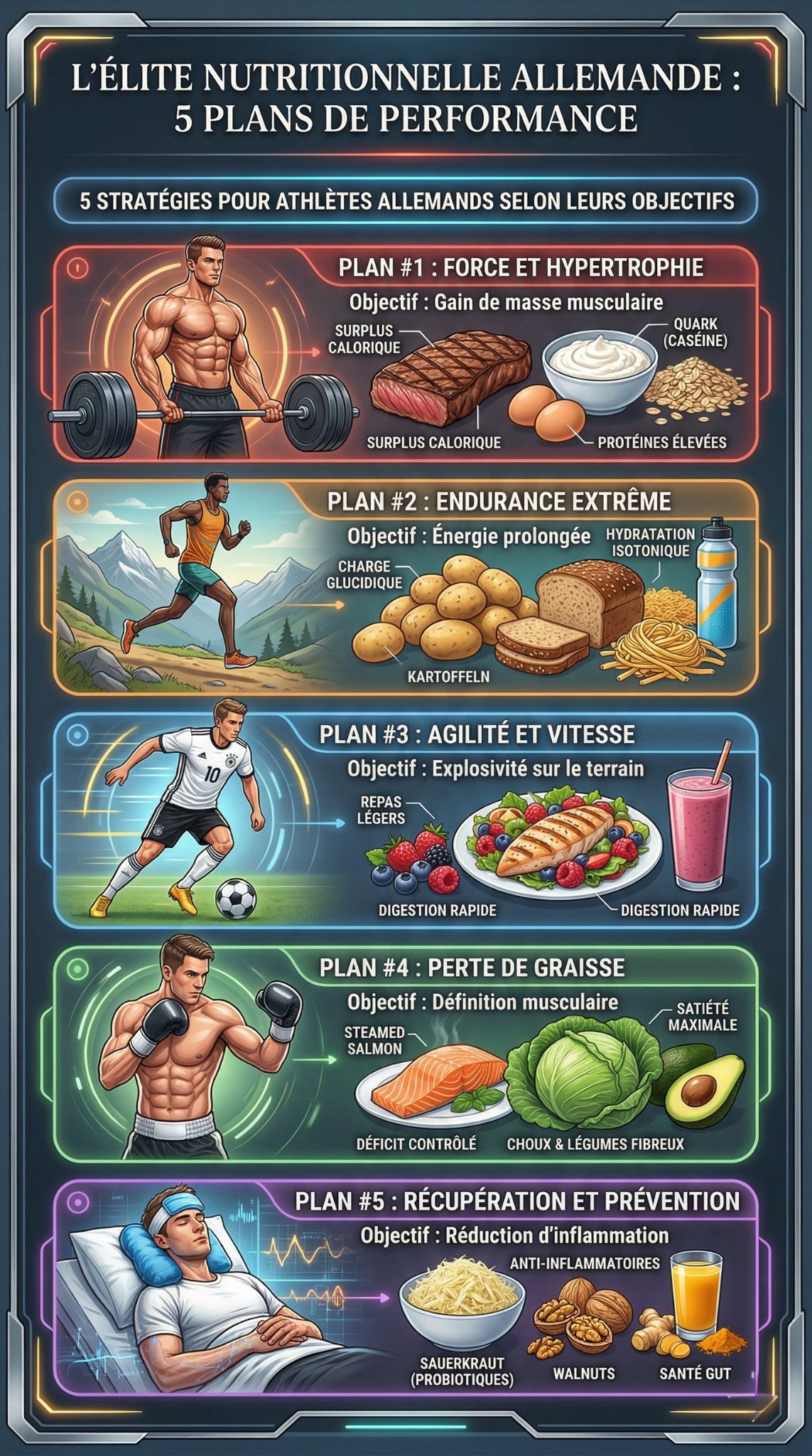 plans de nutrition pour athlètes allemands