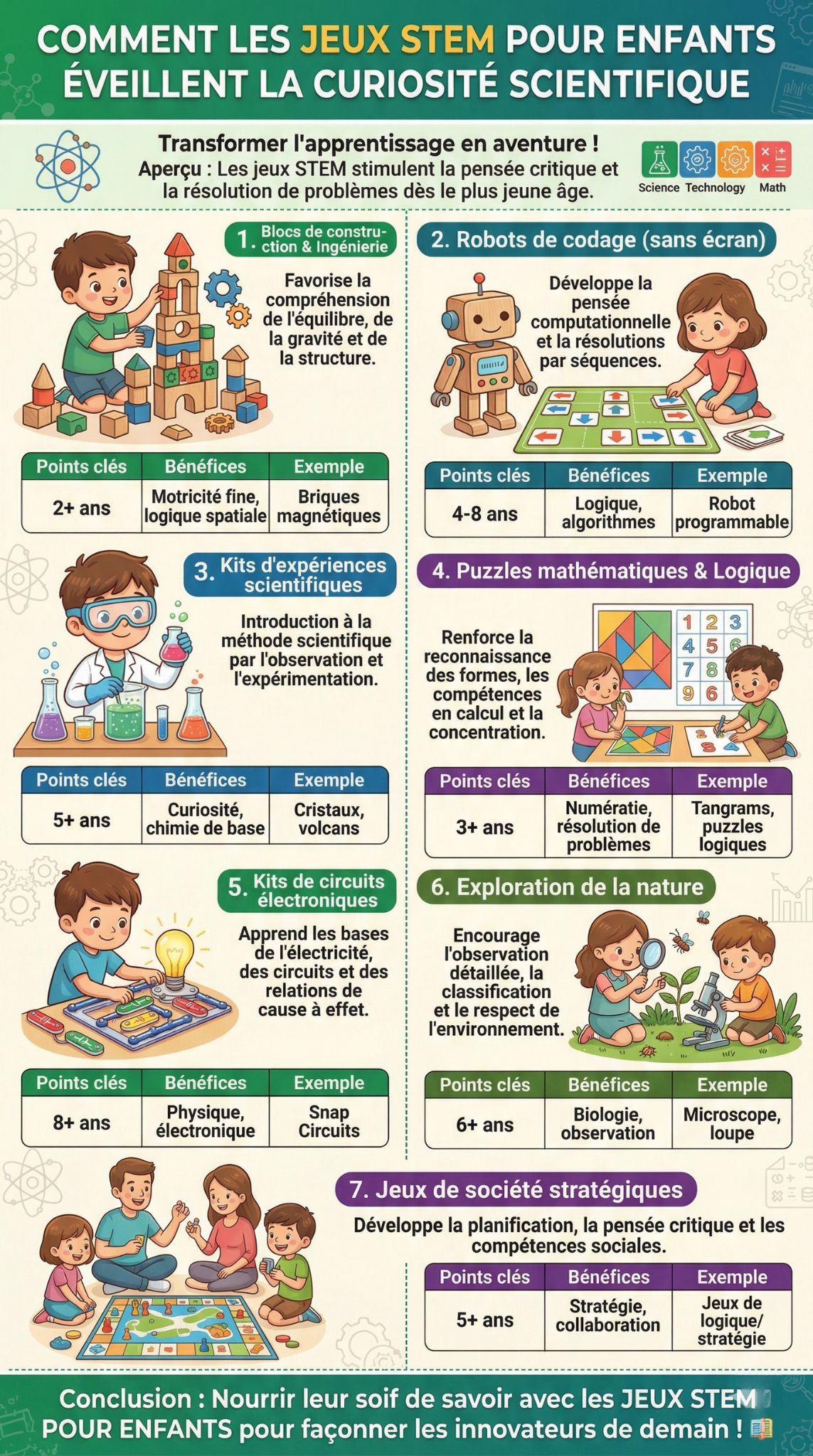 jeux STEM pour enfants