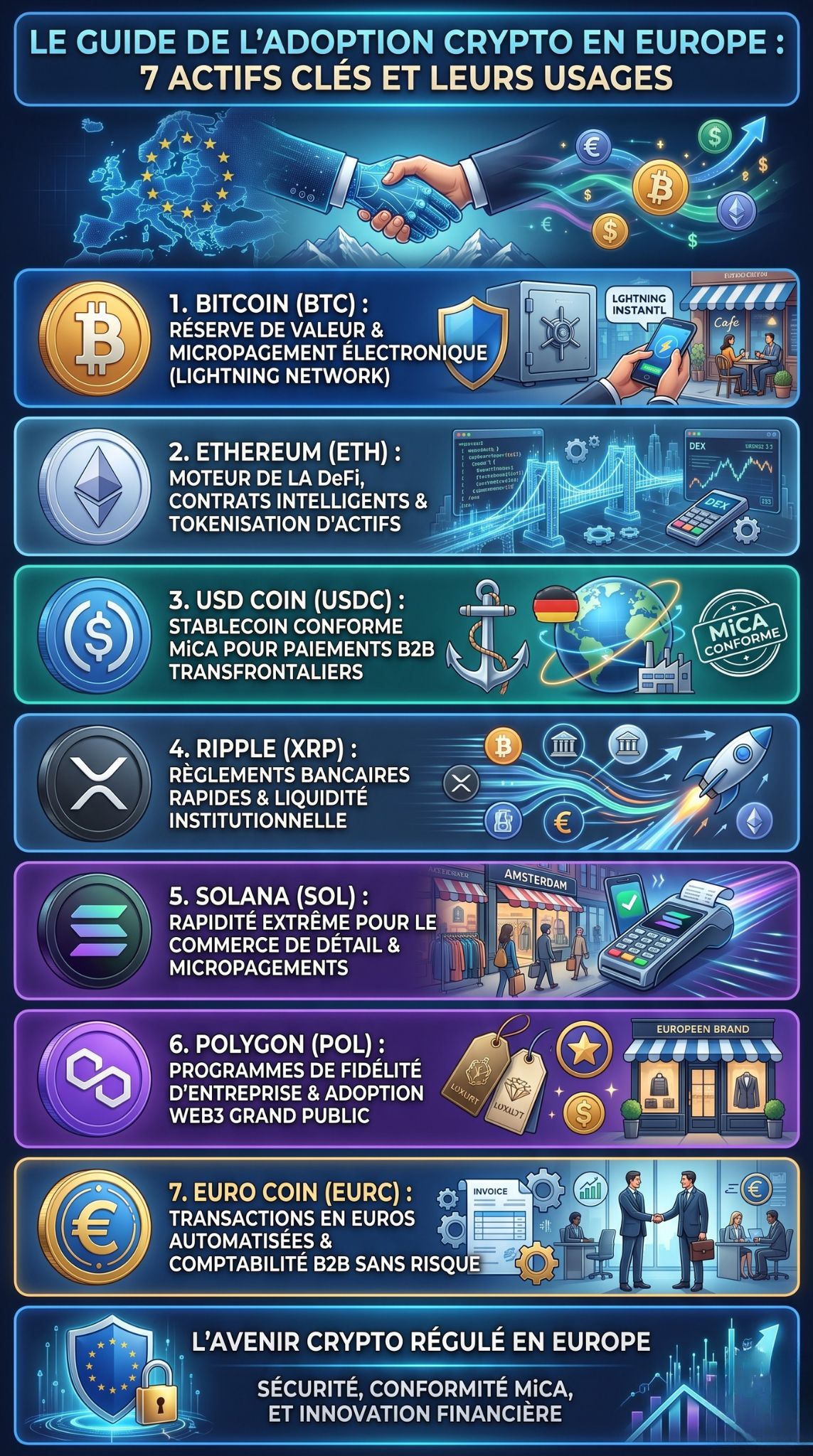 cryptomonnaies les plus adoptées en Europe