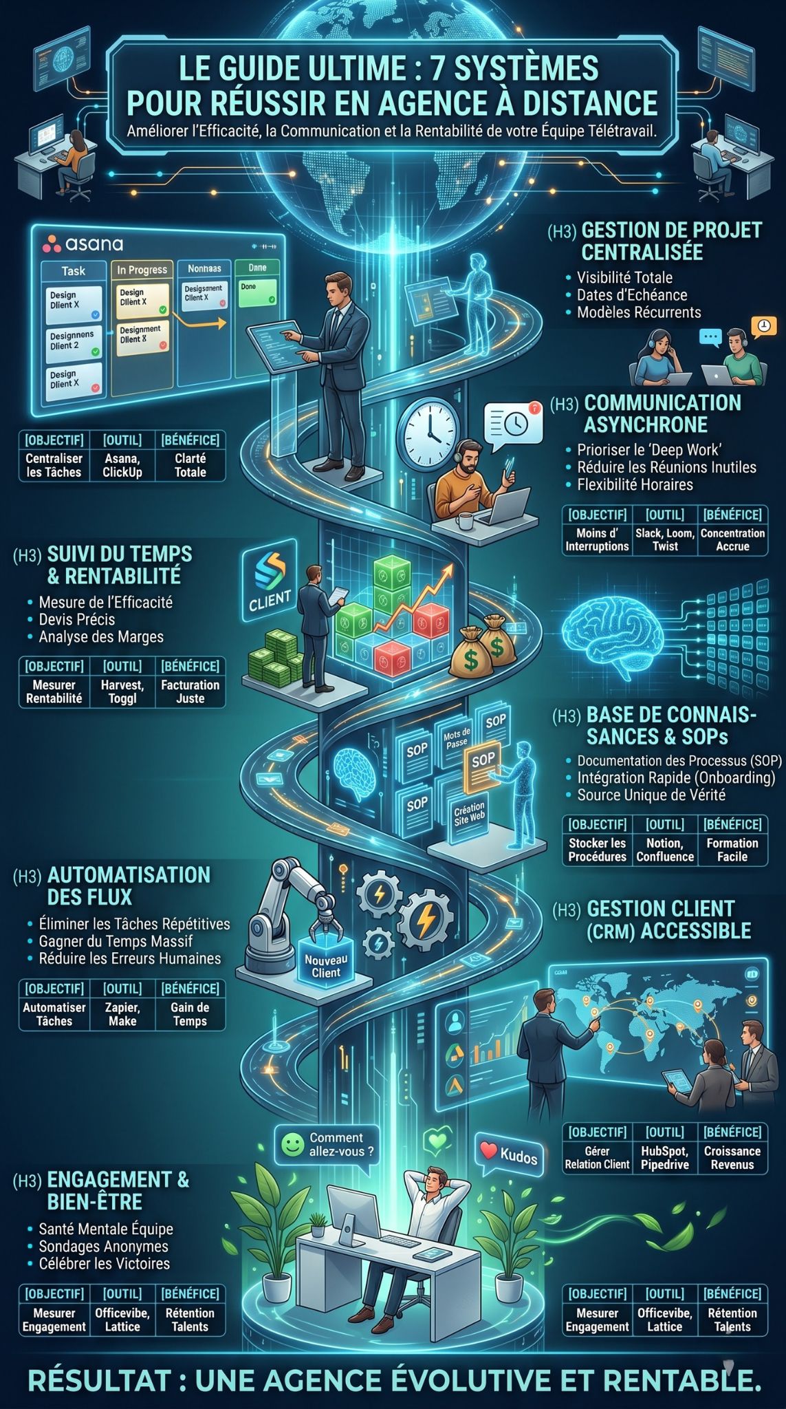 systèmes de productivité pour agence à distance