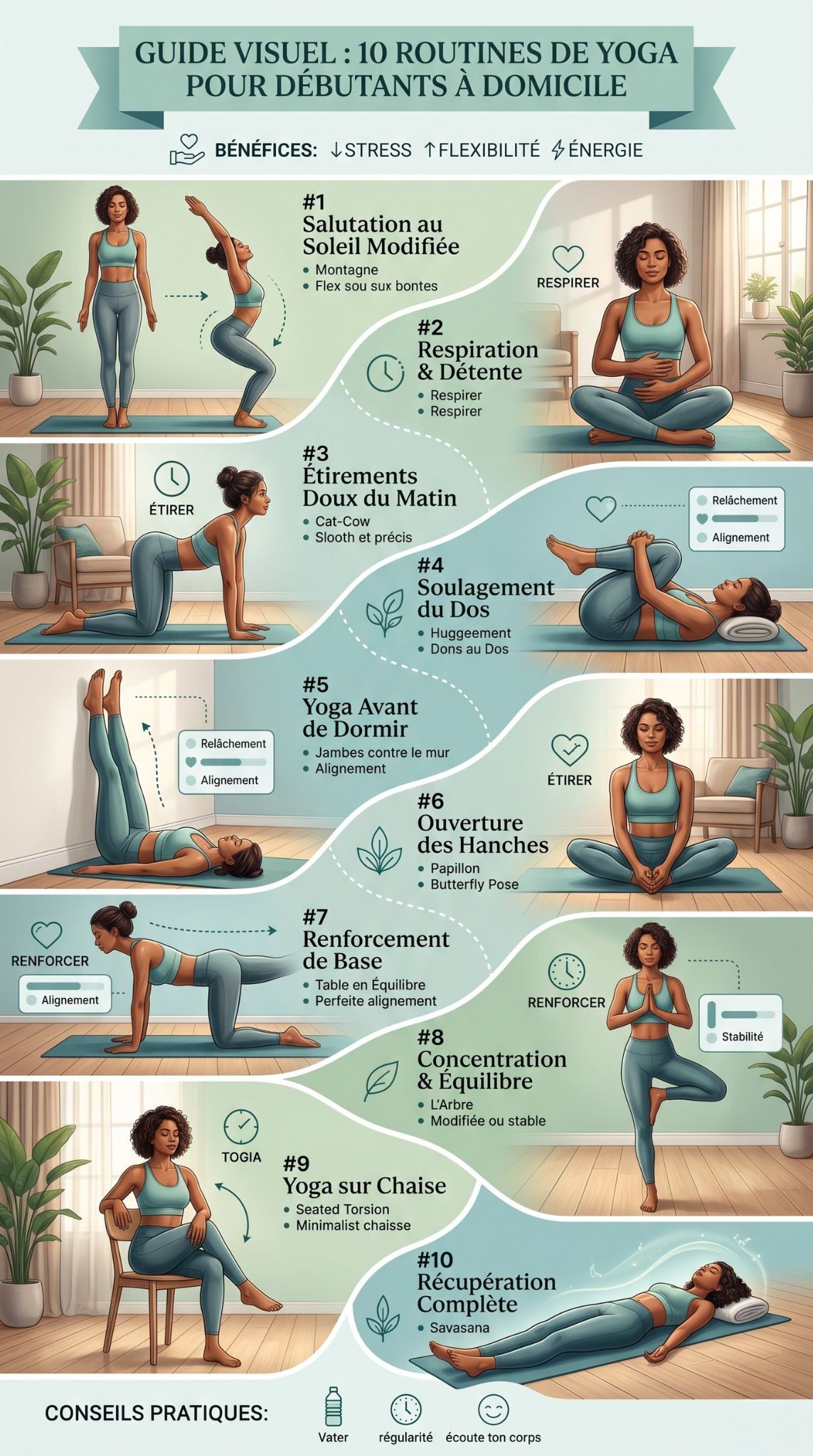 routines de yoga pour débutants