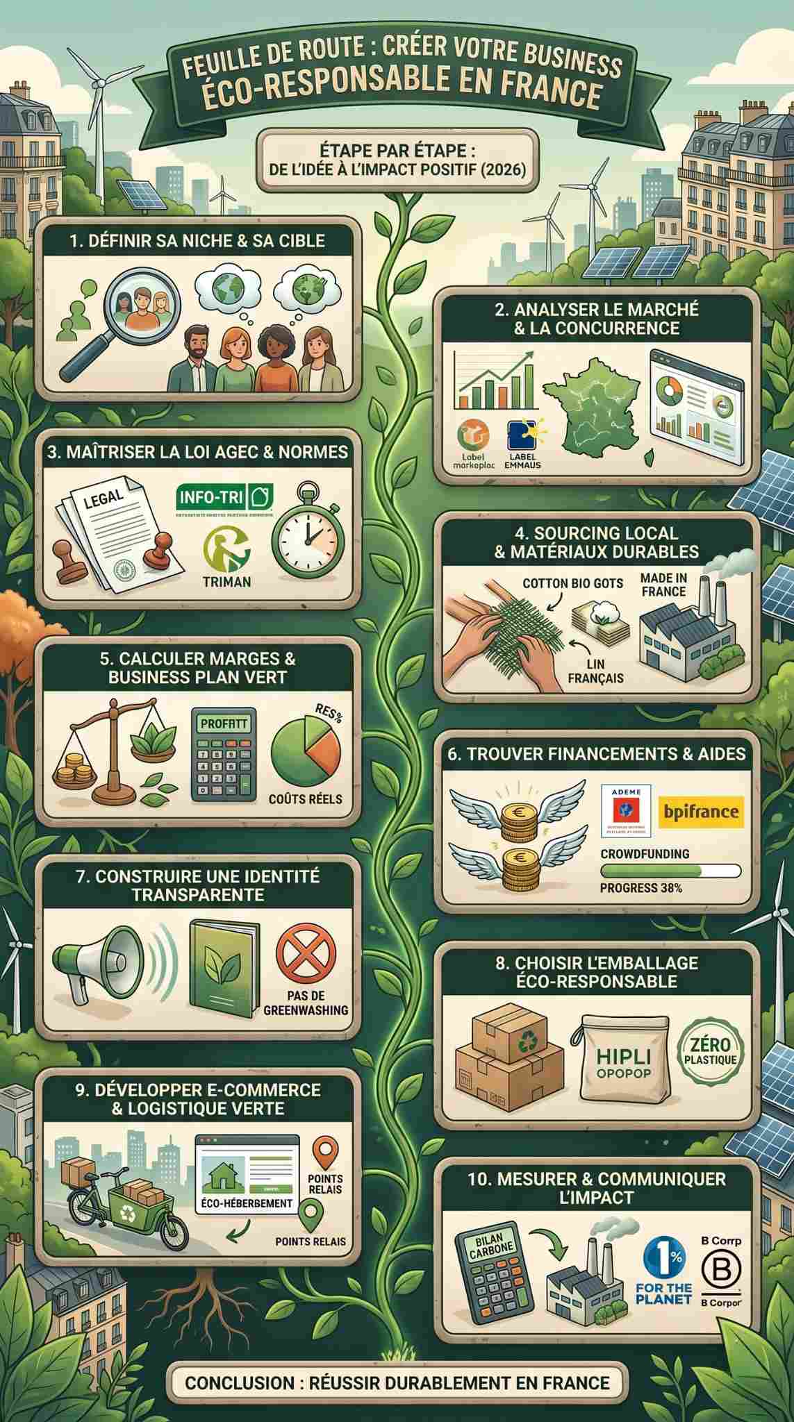 comment lancer un business de produits écoresponsables en France